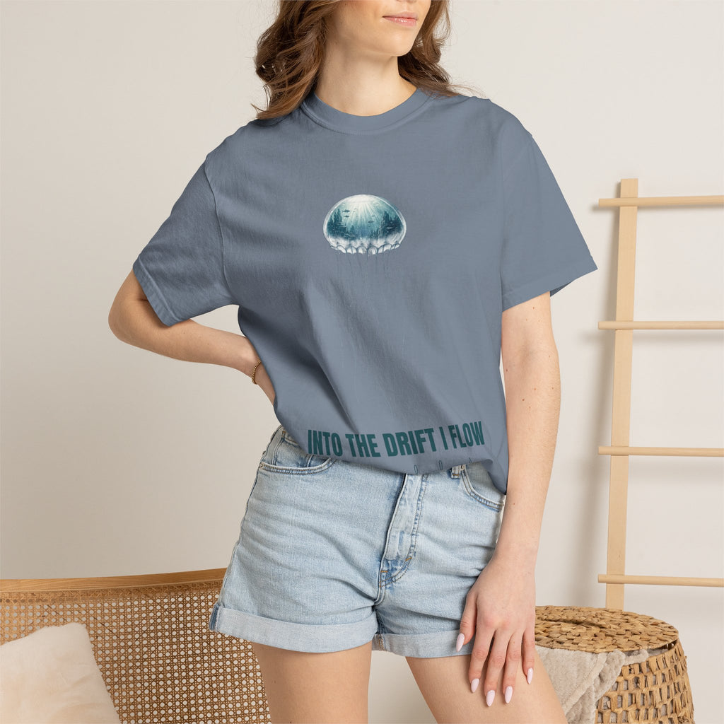Into the Drift I Flow Shirt, Jellyfish Double Exposure Tee, Ocean Diver Sea Life Gift, Nautical Marine Sweatshirt