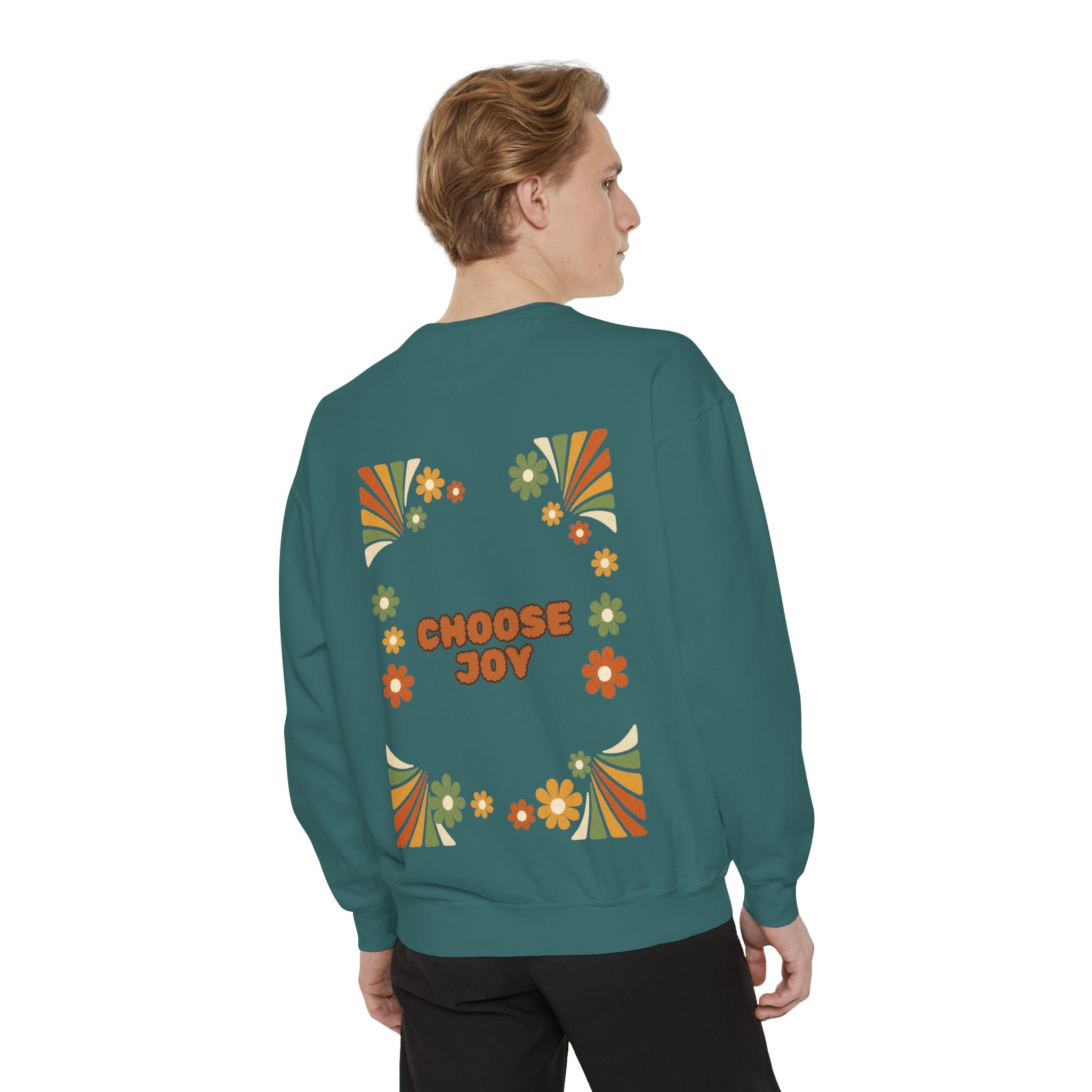 Choose Joy Shirt, Retro Groovy Tee, 70s Aesthetic Gift, Positive Affirmation Sweatshirt