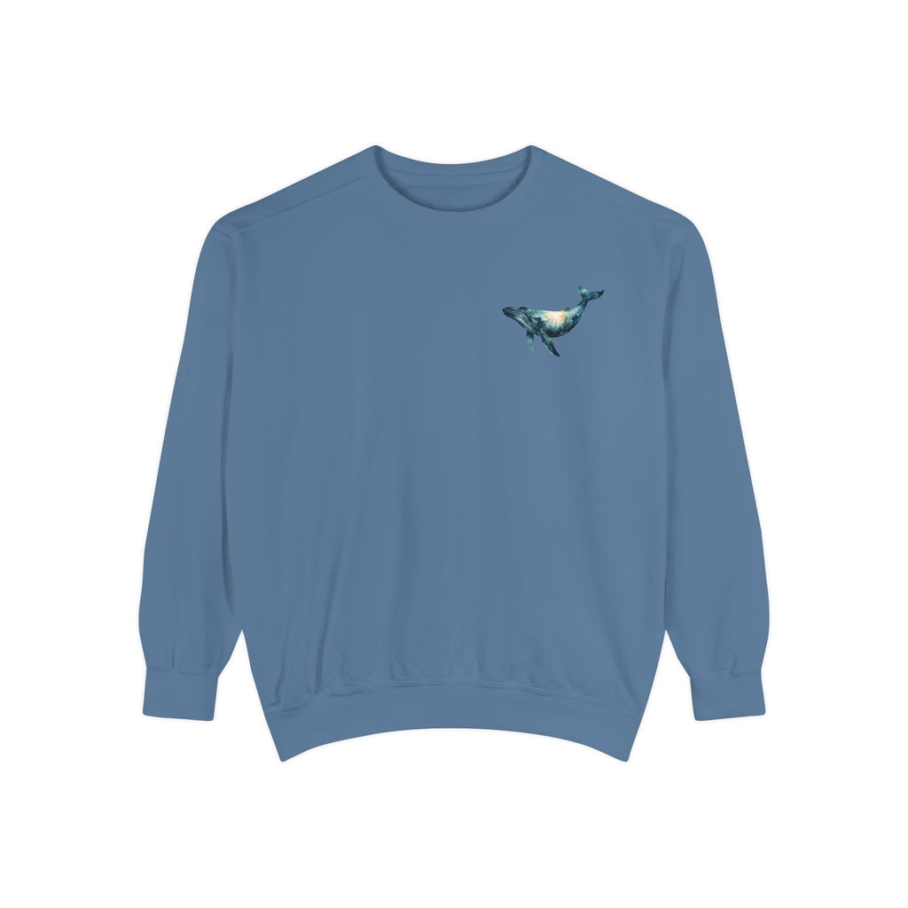 Into the Deep I Sing Shirt, Humpback Whale Double Exposure Tee, Ocean Lover Marine Life Gift, Nautical Sweatshirt