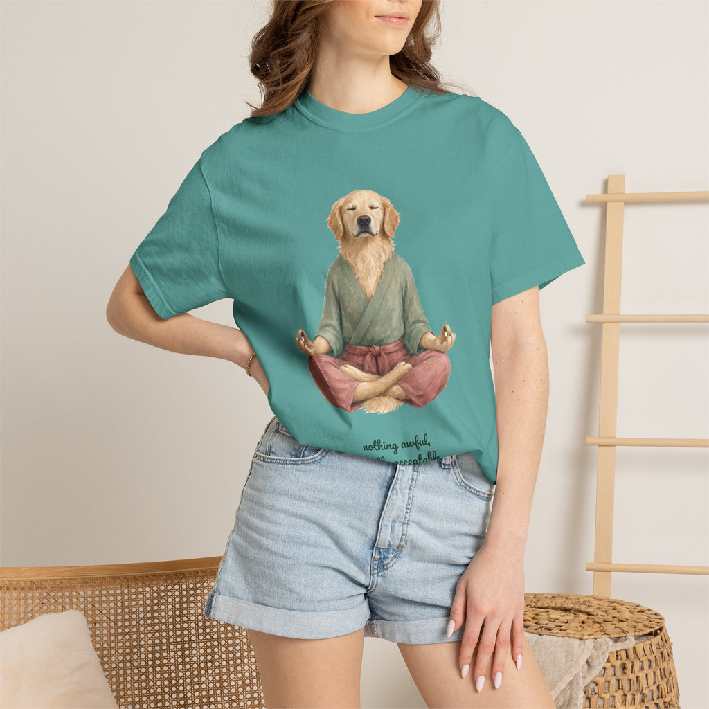 Yoga Dog Shirt, Namaste Zen Dog Tee, Funny Meditation Dog Mom Gift, Painterly Dog Lover Sweatshirt