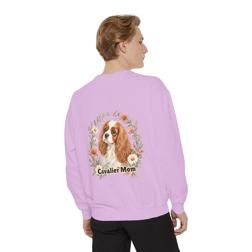 Cavalier Mom Shirt, Cavalier King Charles Spaniel Tee, Dog Mom Gift, Wildflower Dog Lover Sweatshirt
