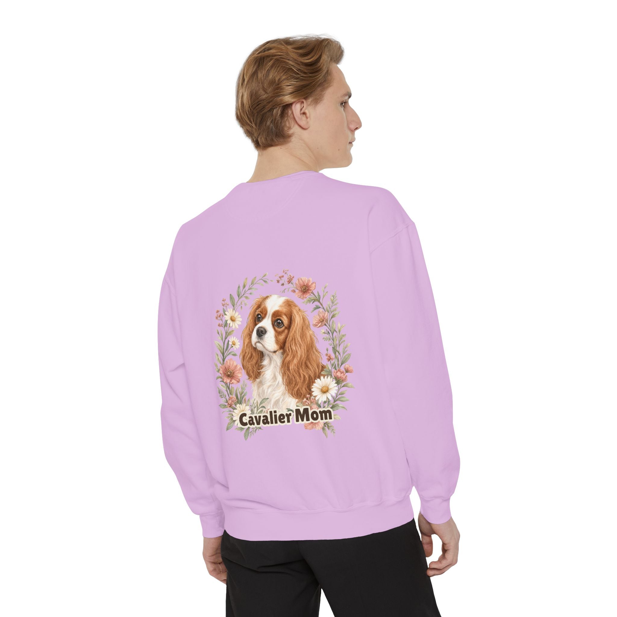 Cavalier Mom Shirt, Cavalier King Charles Spaniel Tee, Dog Mom Gift, Wildflower Dog Lover Sweatshirt