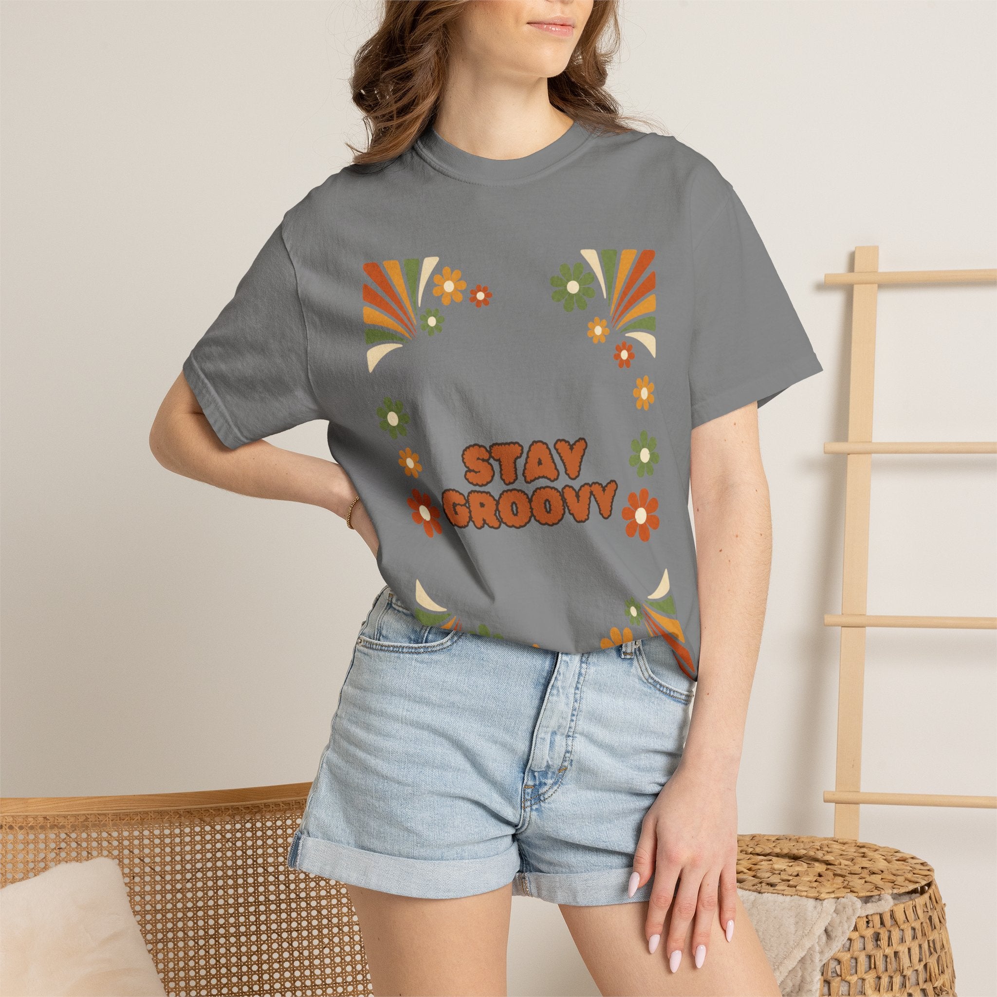 Stay Groovy Shirt, Retro 70s Tee, Groovy Aesthetic Gift, Positive Vibes Sweatshirt