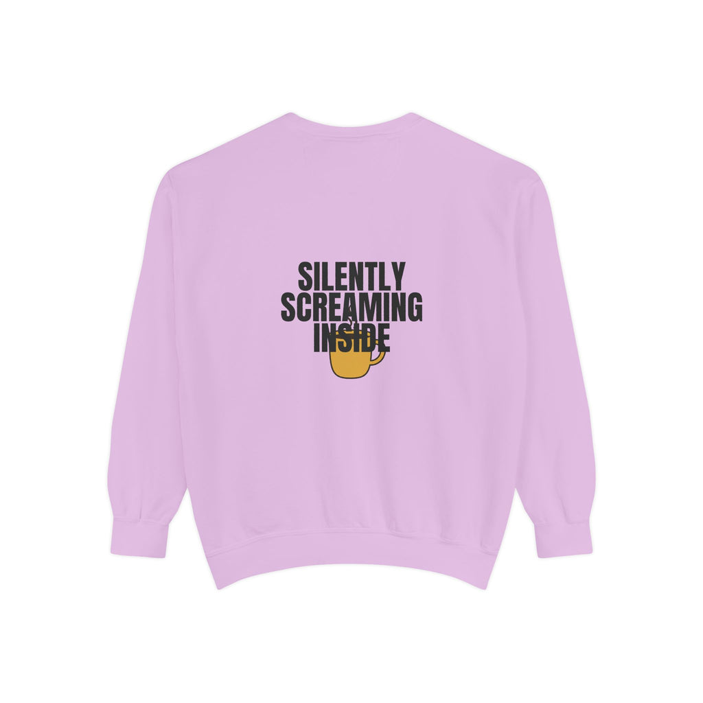 Silently Screaming Inside Shirt, Funny Sarcastic Tee, Coffee Lover Gift, Introvert Humor Sweatshirt