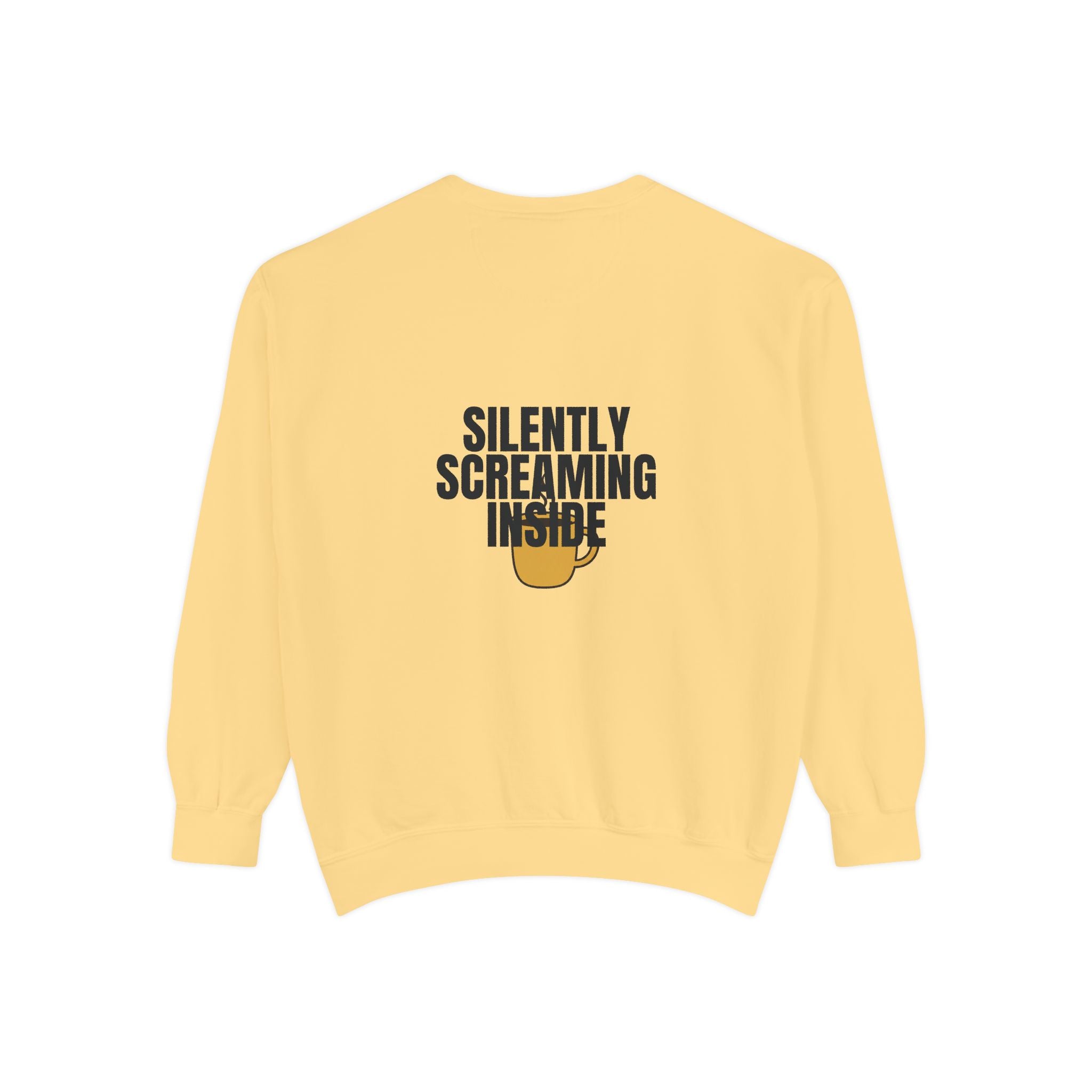 Silently Screaming Inside Shirt, Funny Sarcastic Tee, Coffee Lover Gift, Introvert Humor Sweatshirt