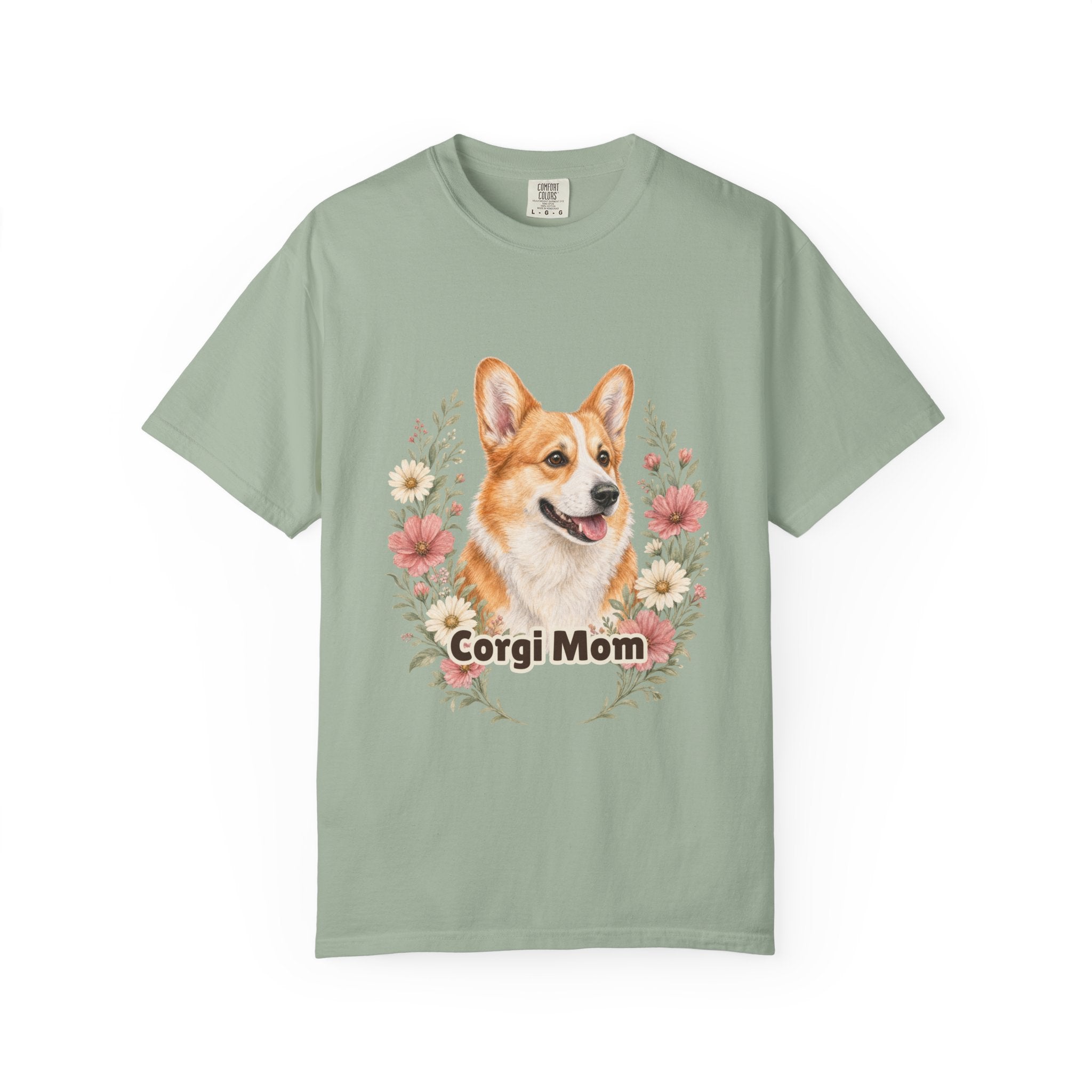 Corgi Mom Shirt, Corgi Mama Tee, Dog Mom Gift, Wildflower Corgi Lover Sweatshirt, Cute Dog Owner Gift