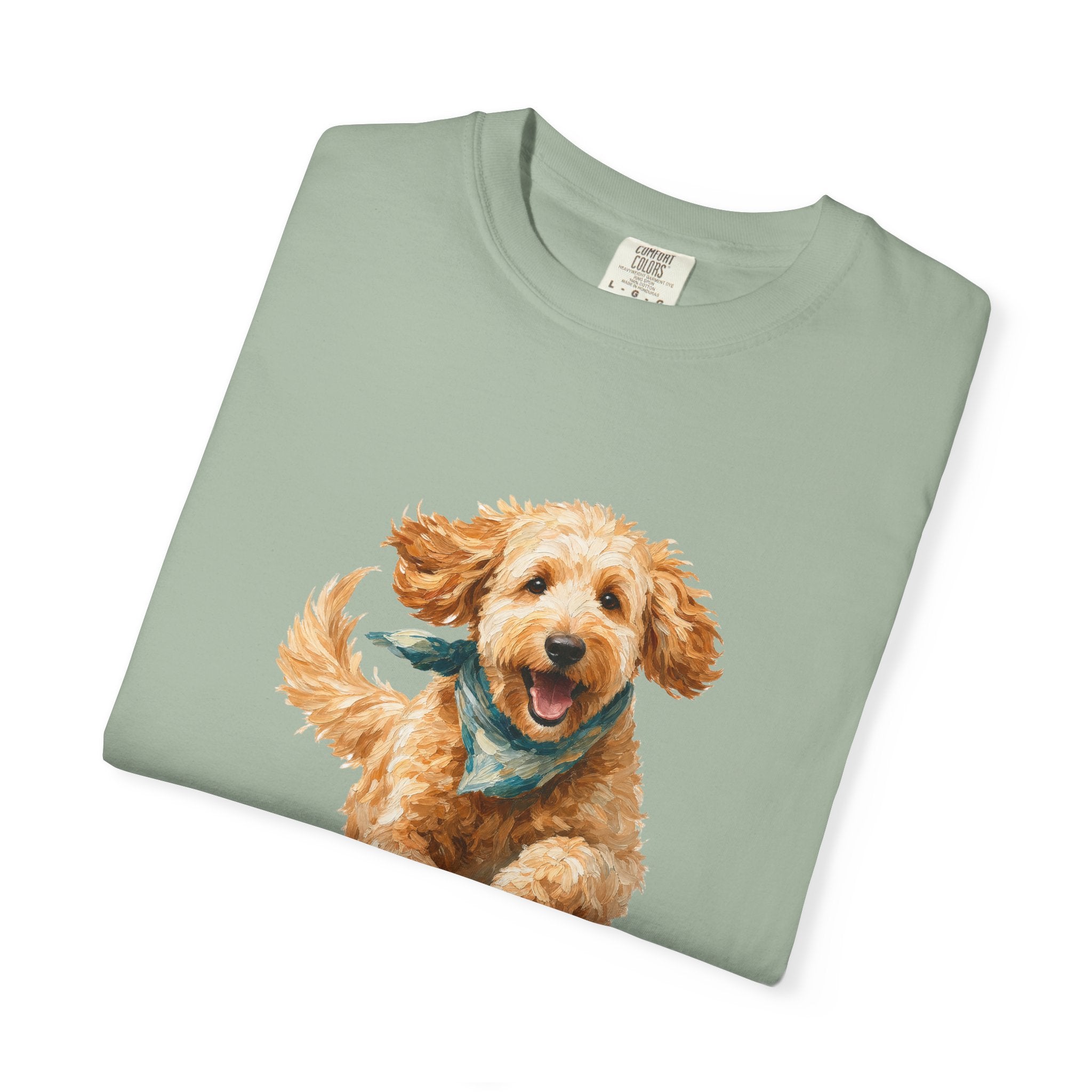 Momentum Goldendoodle Shirt, Running Doodle Dog Tee, Funny Doodle Dog Mom Gift, Painterly Dog Lover Sweatshirt