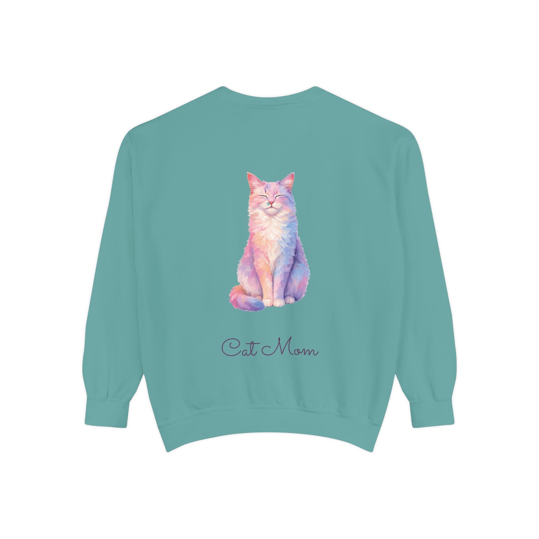 Cat Mom Shirt, Pastel Painterly Cat Tee, Cute Cat Lover Gift, Cat Owner Sweatshirt for Her