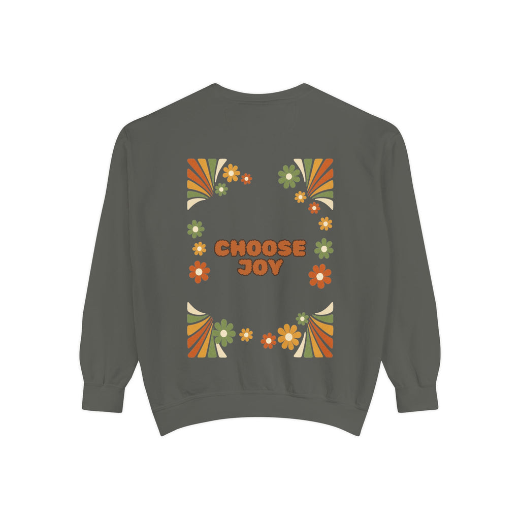 Choose Joy Shirt, Retro Groovy Tee, 70s Aesthetic Gift, Positive Affirmation Sweatshirt