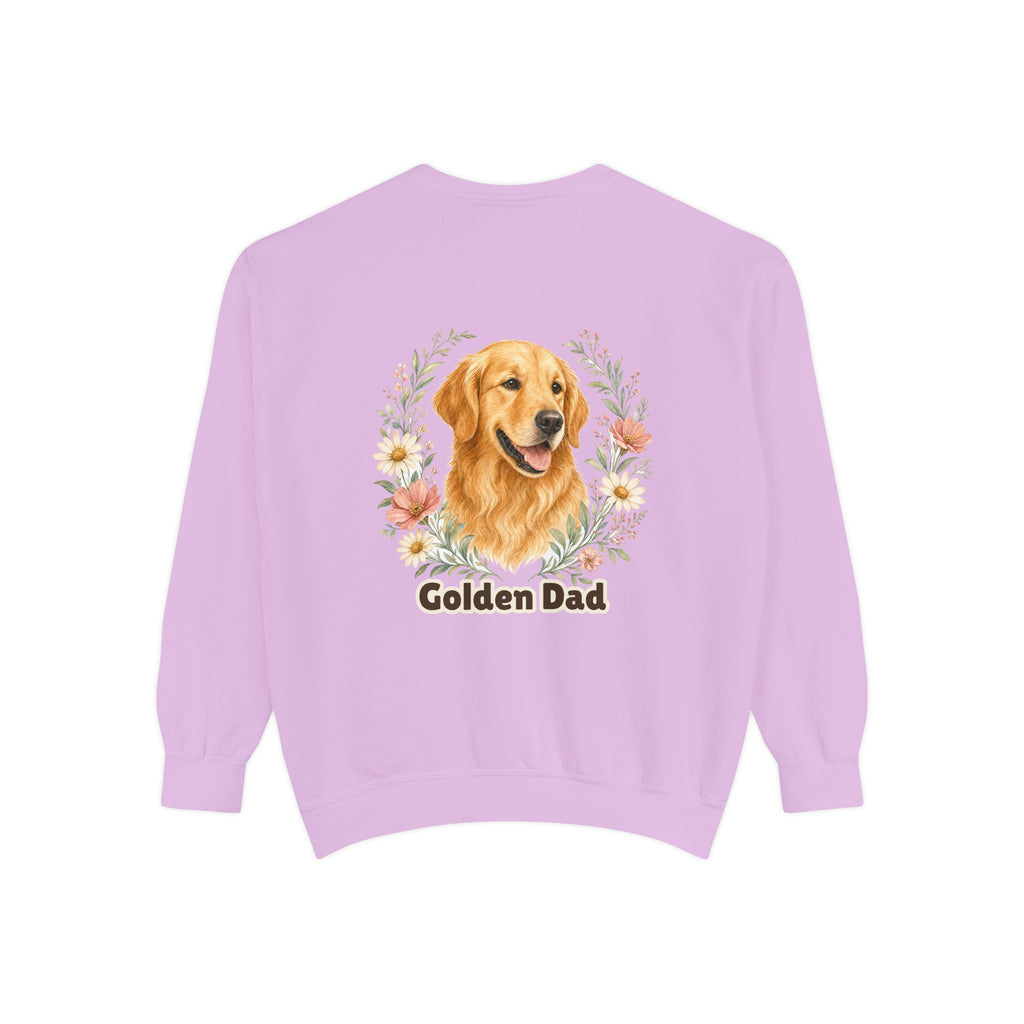 Golden Retriever Dad Shirt, Golden Dad Tee, Dog Dad Gift, Wildflower Dog Lover Sweatshirt, Cute Dog Owner Gift
