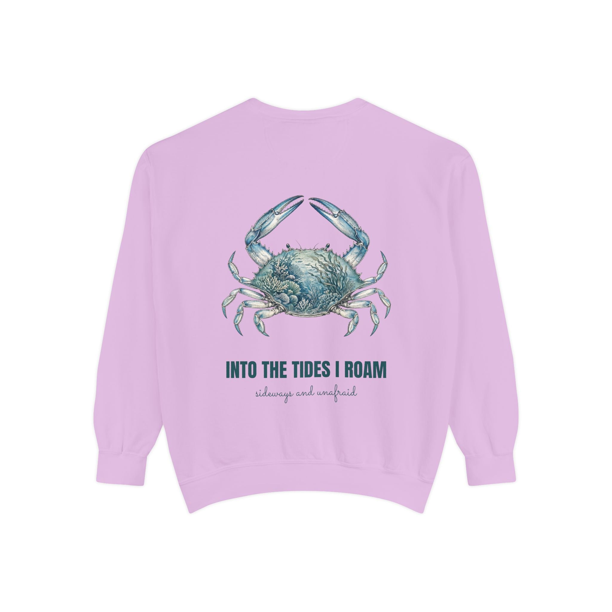 Into the Tides I Roam Shirt, Blue Crab Double Exposure Tee, Ocean Beach Coastal Lover Gift, Nautical Sea Life Sweatshirt