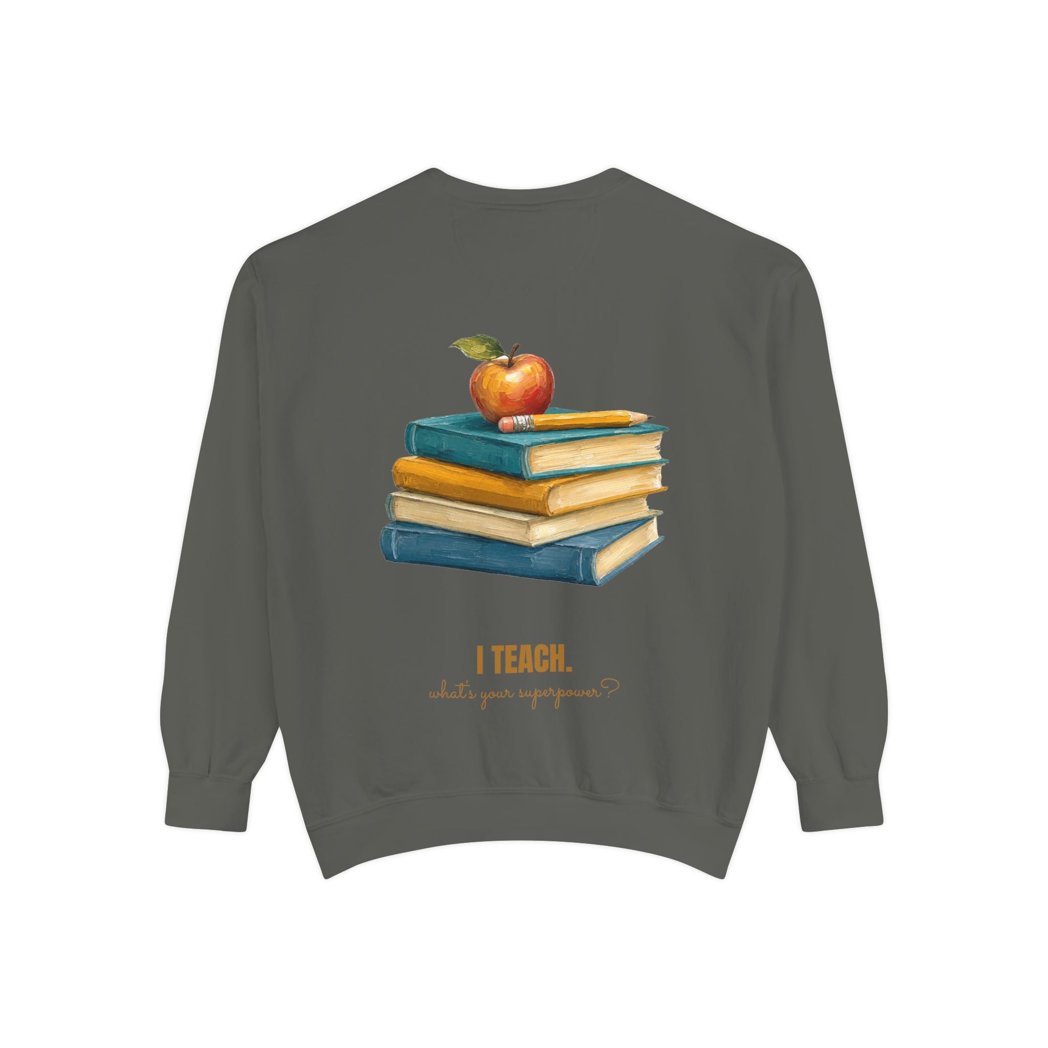 Teacher Shirt, I Teach What's Your Superpower Tee, Teacher Appreciation Gift, Painterly Back to School Sweatshirt