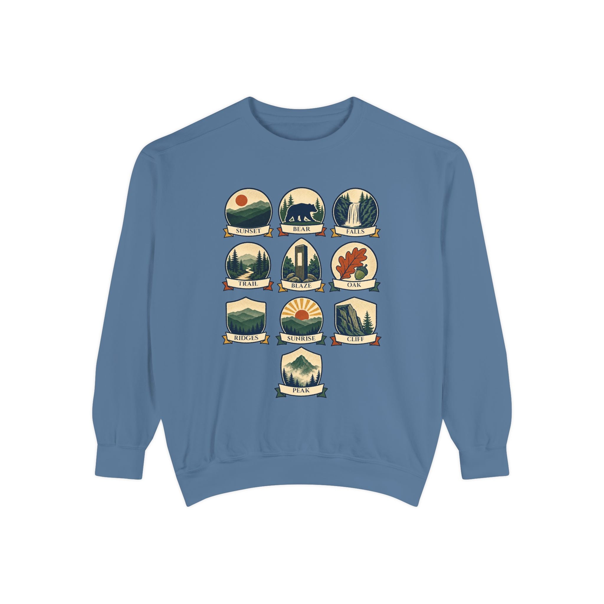 Appalachian Trail Shirt, Hiking Badge Tee, AT Thru Hiker Gift, Retro Adventure Nature Sweatshirt