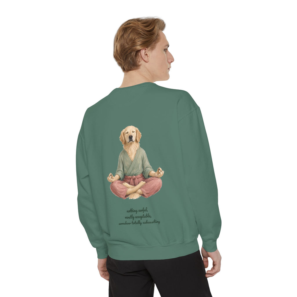 Yoga Dog Shirt, Namaste Zen Dog Tee, Funny Meditation Dog Mom Gift, Painterly Dog Lover Sweatshirt