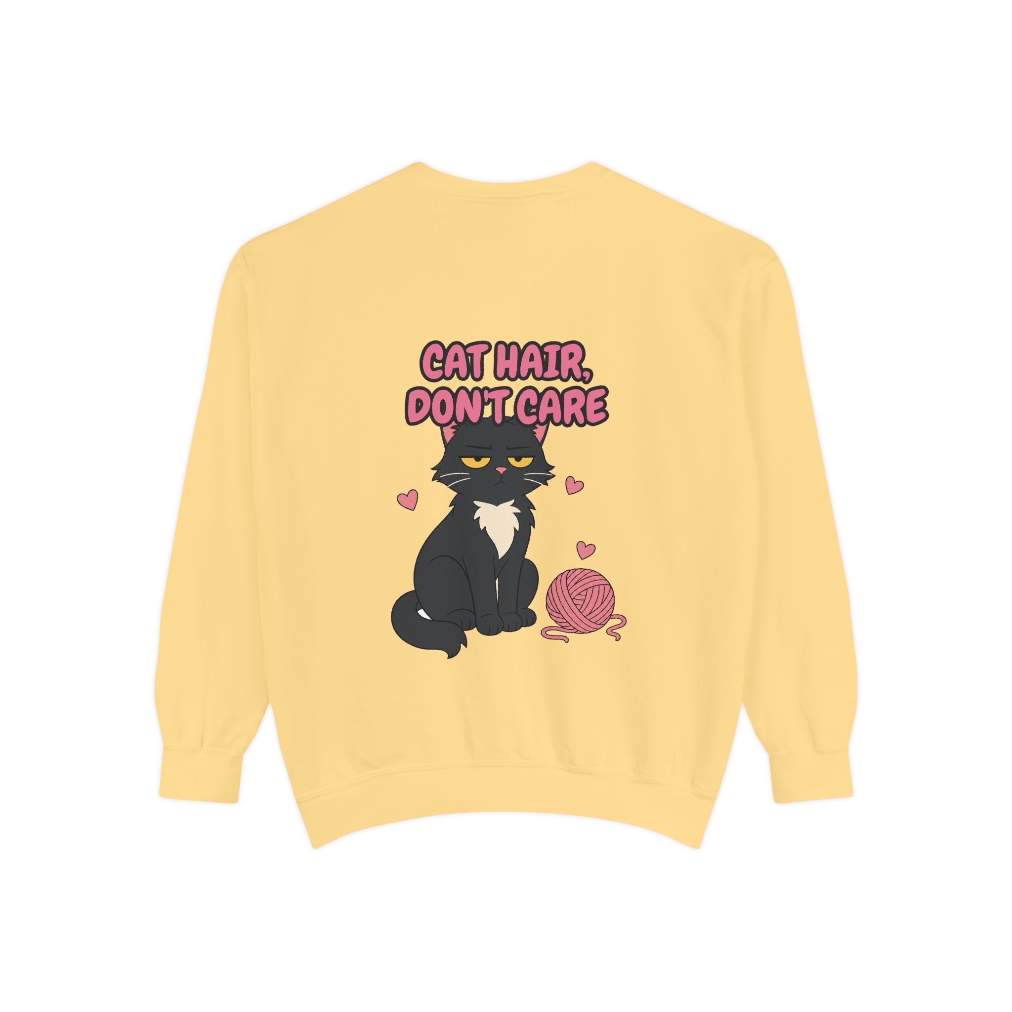 Cat Hair Don't Care Shirt, Funny Cat Mom Tee, Cat Lover Gift, Cat Owner Sweatshirt