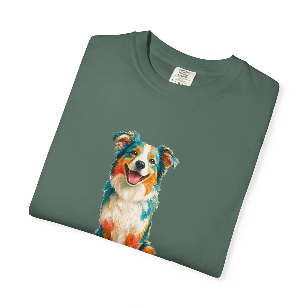 Dog Mom Shirt, Vibrant Painterly Dog Tee, Bold Dog Lover Gift, Colorful Dog Owner Sweatshirt