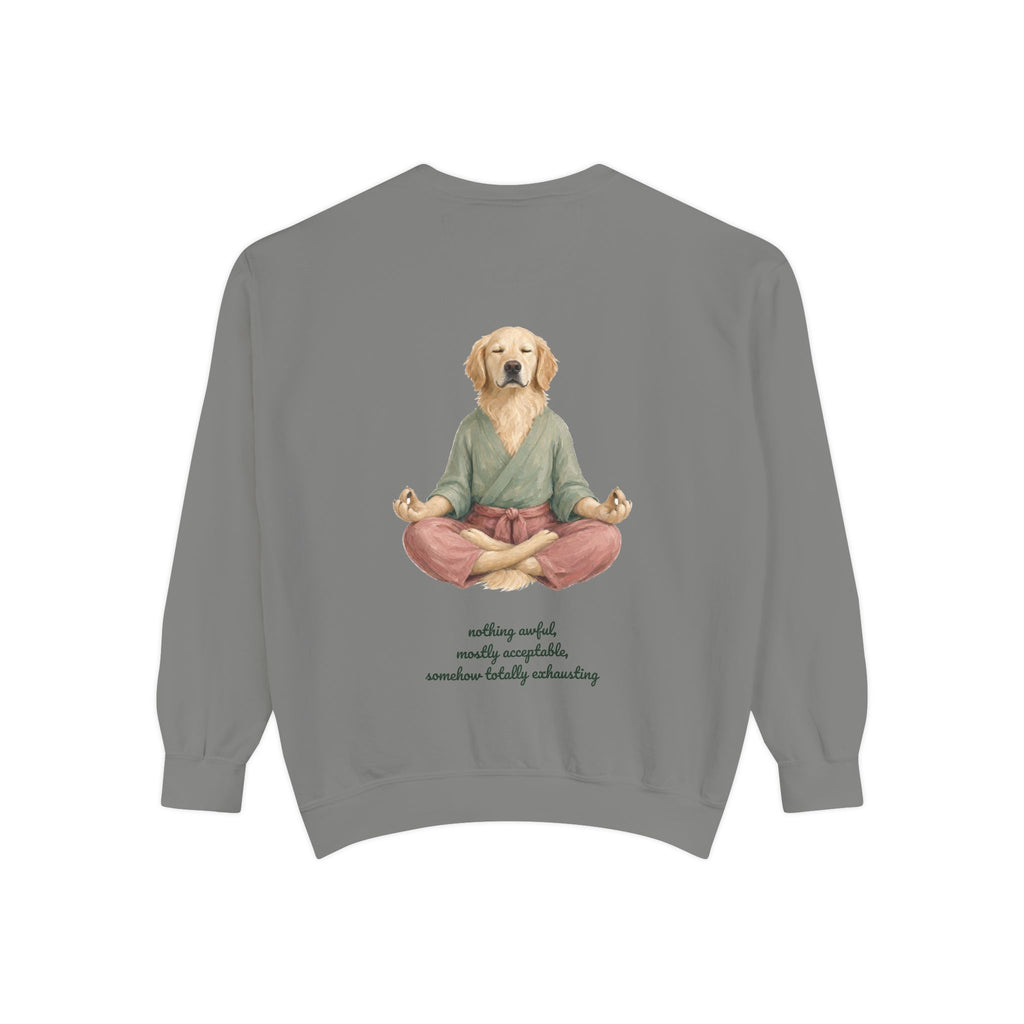Yoga Dog Shirt, Namaste Zen Dog Tee, Funny Meditation Dog Mom Gift, Painterly Dog Lover Sweatshirt