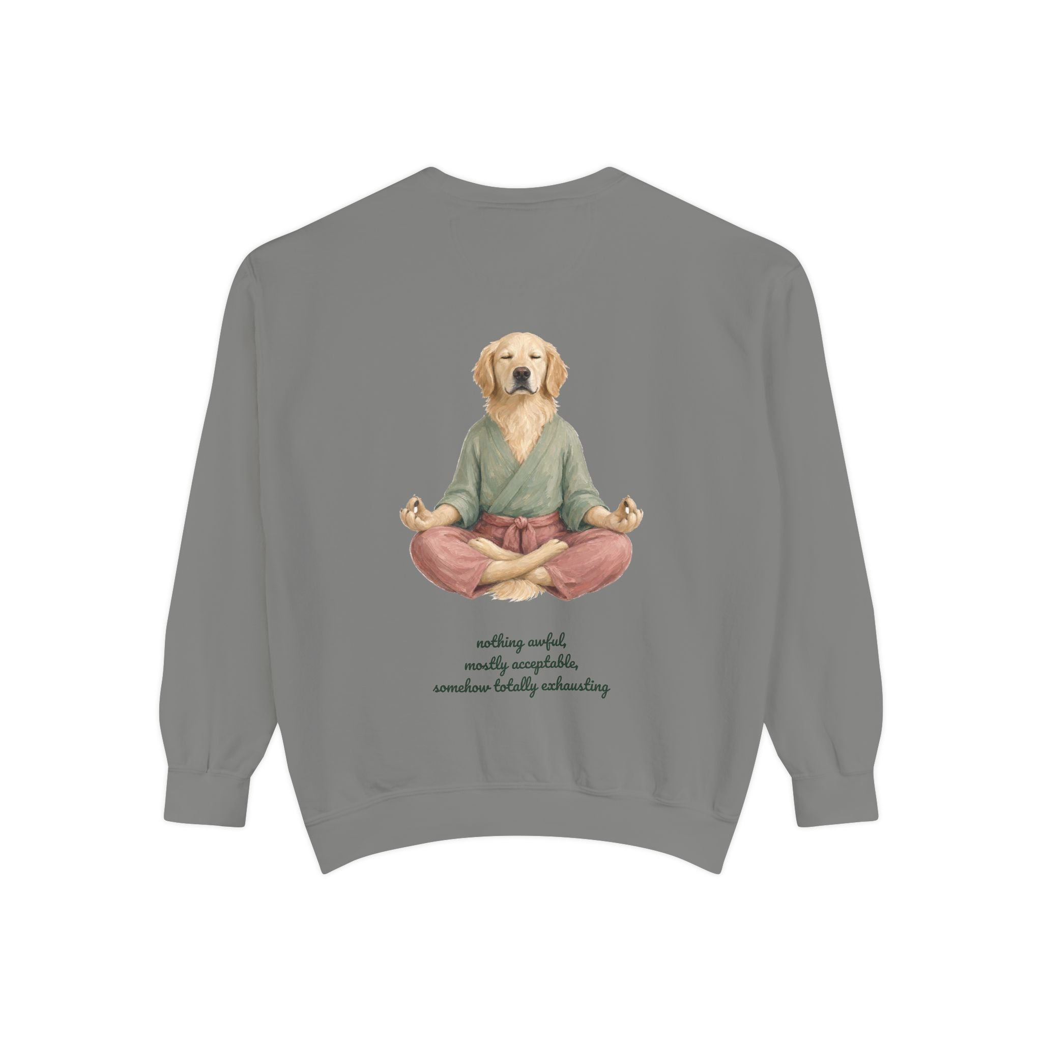Yoga Dog Shirt, Namaste Zen Dog Tee, Funny Meditation Dog Mom Gift, Painterly Dog Lover Sweatshirt