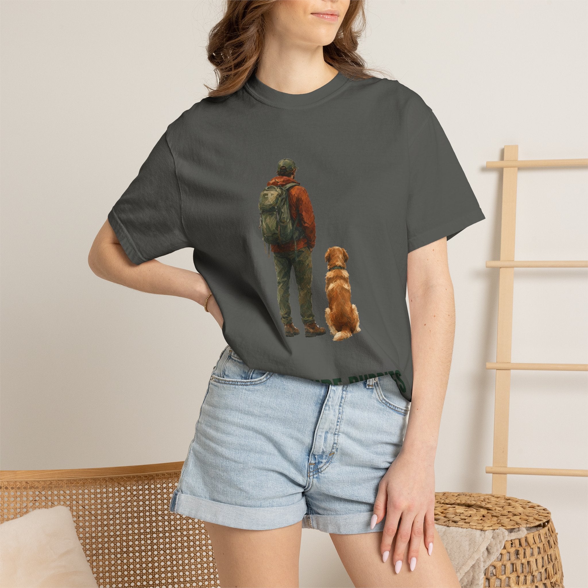 Adventure Buddies Shirt, Dog and Human Hiking Tee, Matching Dog Owner Gift, Painterly Outdoor Sweatshirt