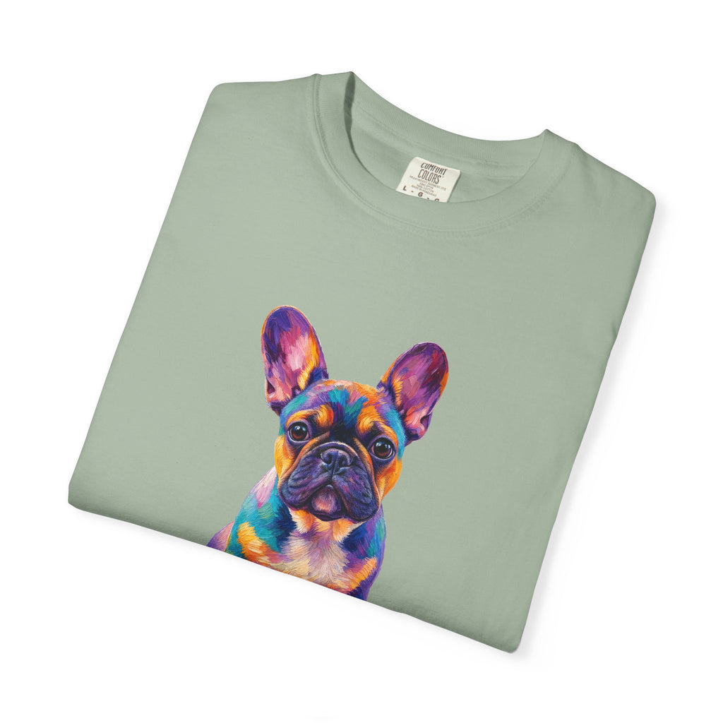 French Bulldog Shirt, My Emotional Support Human Is Offline Tee, Funny Frenchie Dog Mom Gift, Painterly Dog Lover Sweatshirt