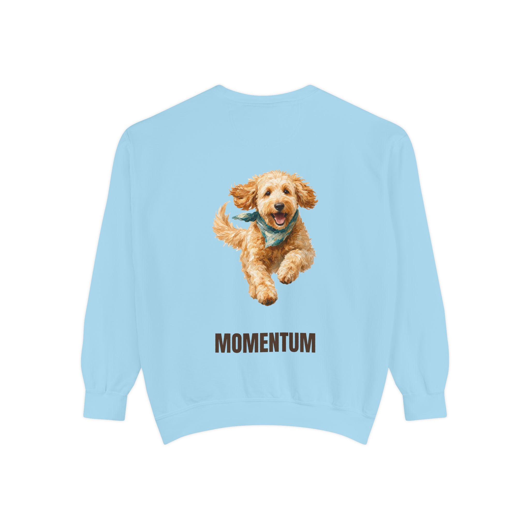 Momentum Goldendoodle Shirt, Running Doodle Dog Tee, Funny Doodle Dog Mom Gift, Painterly Dog Lover Sweatshirt