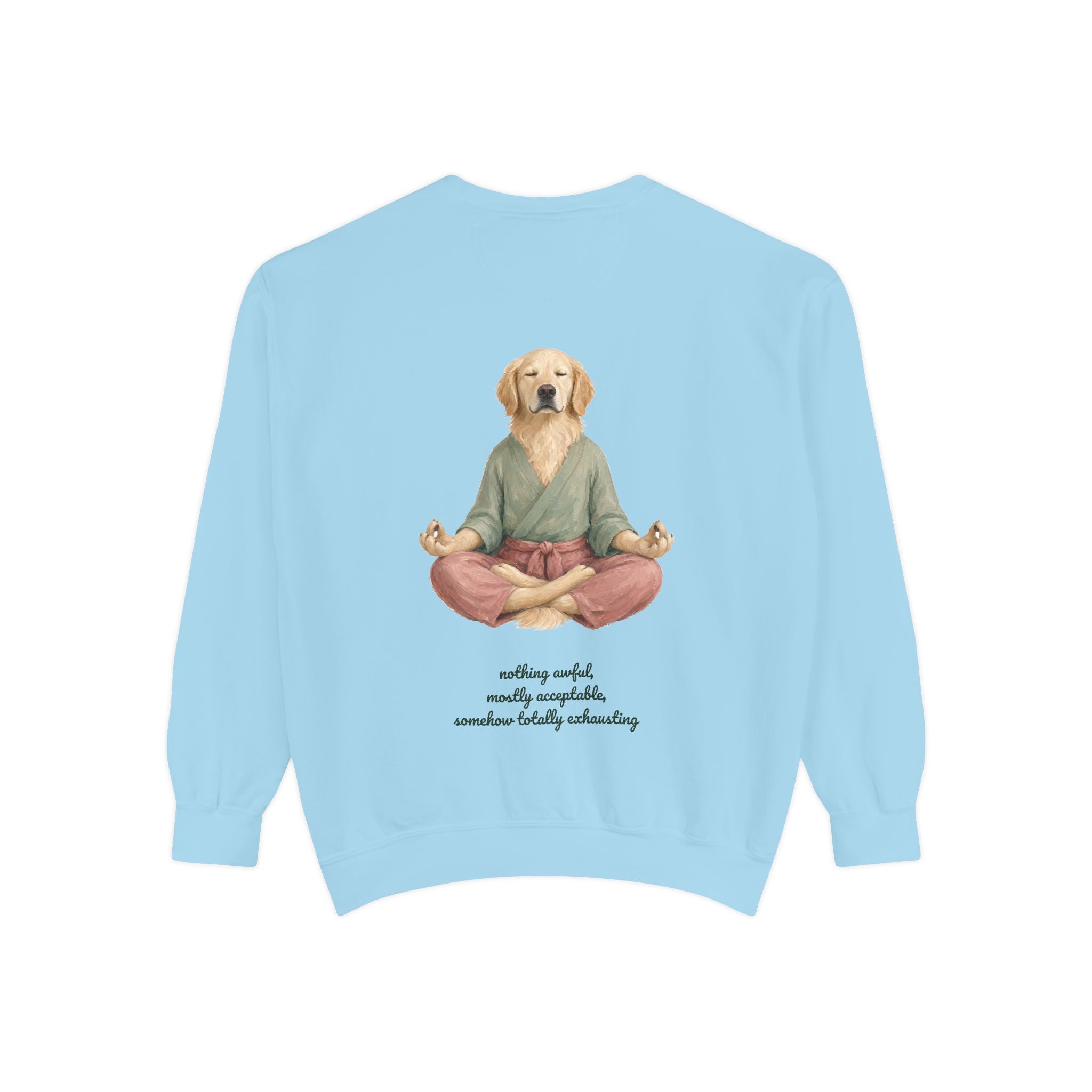 Yoga Dog Shirt, Namaste Zen Dog Tee, Funny Meditation Dog Mom Gift, Painterly Dog Lover Sweatshirt