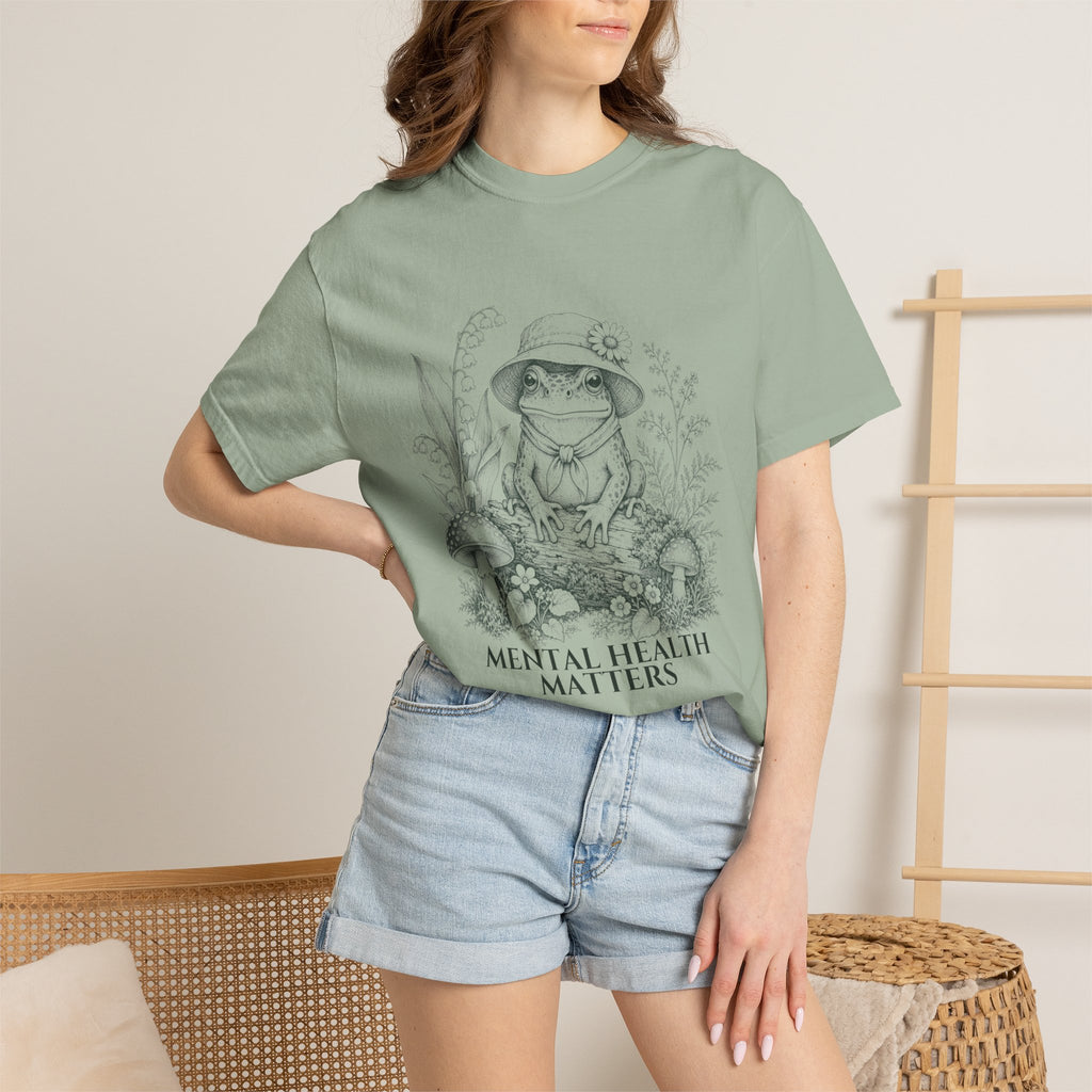Mental Health Matters Shirt, Cute Frog Tee, Mental Health Awareness Gift, Kawaii Frog Sweatshirt