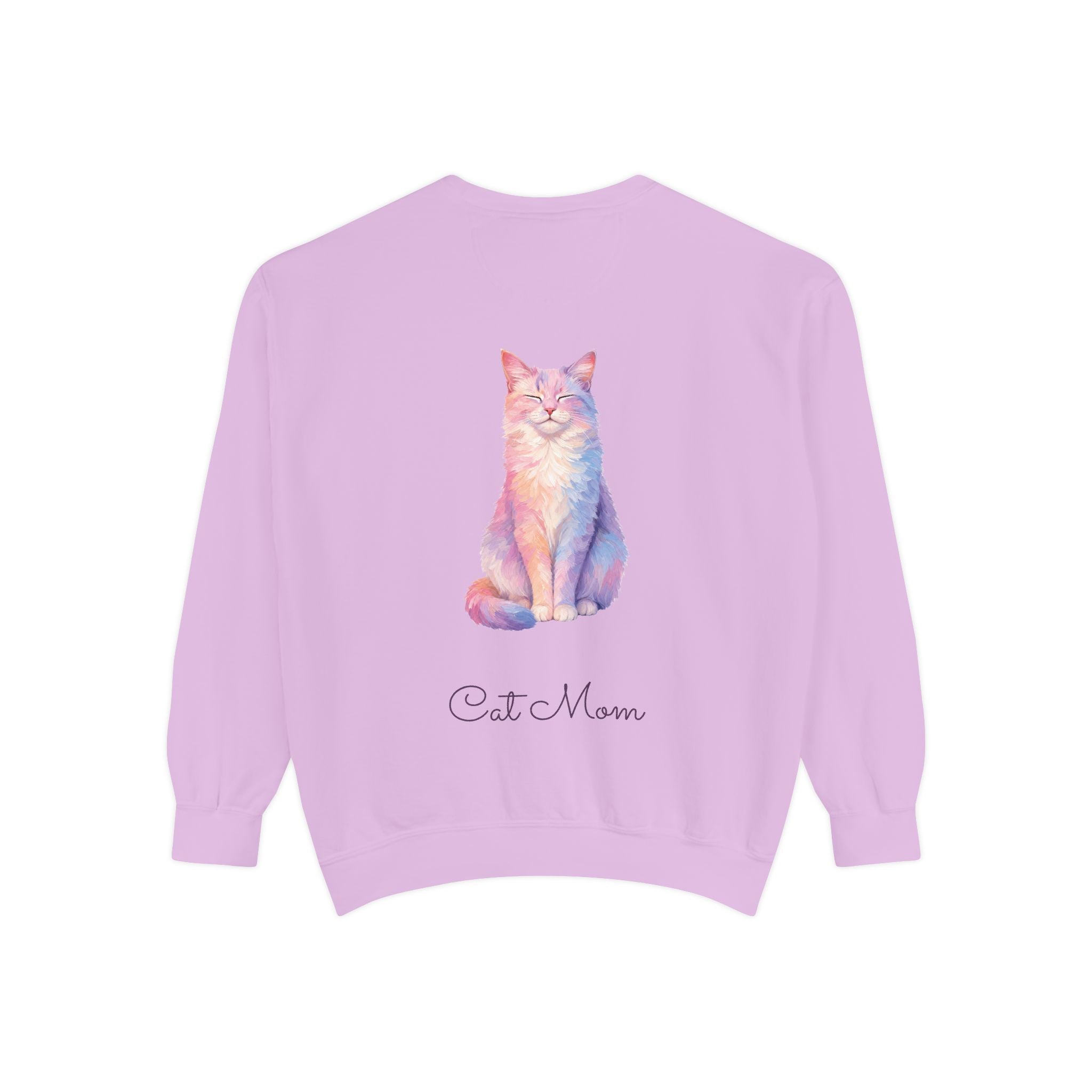 Cat Mom Shirt, Pastel Painterly Cat Tee, Cute Cat Lover Gift, Cat Owner Sweatshirt for Her