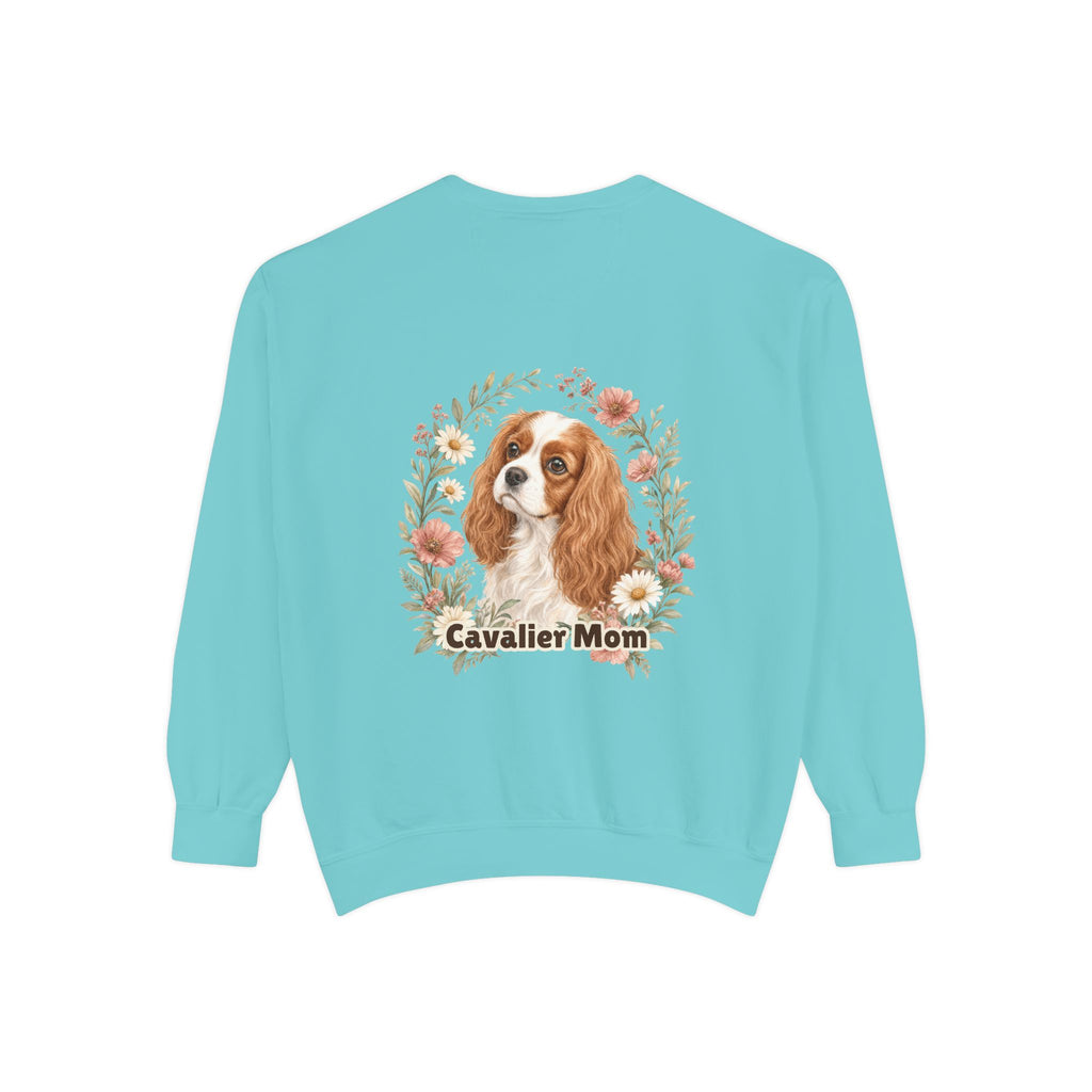 Cavalier Mom Shirt, Cavalier King Charles Spaniel Tee, Dog Mom Gift, Wildflower Dog Lover Sweatshirt