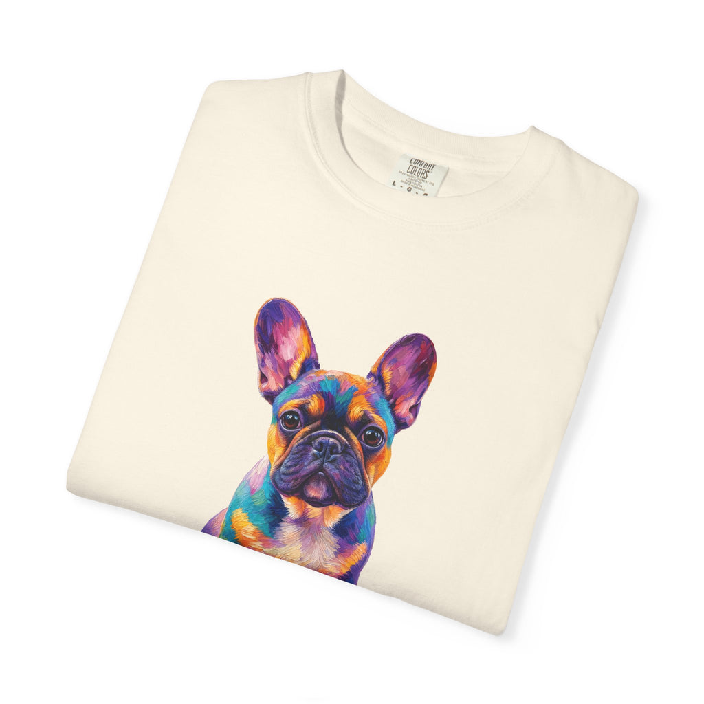 French Bulldog Shirt, My Emotional Support Human Is Offline Tee, Funny Frenchie Dog Mom Gift, Painterly Dog Lover Sweatshirt
