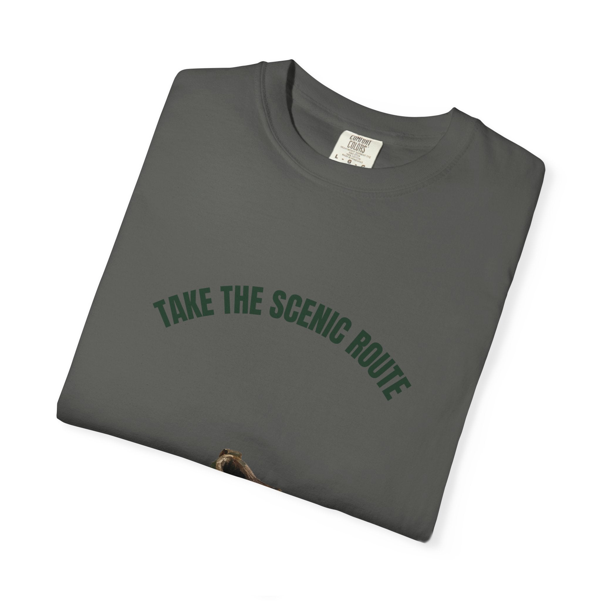 Take the Scenic Route Shirt, Hiking Trail Tee, Outdoor Adventure Nature Gift, Painterly Mountain Sweatshirt