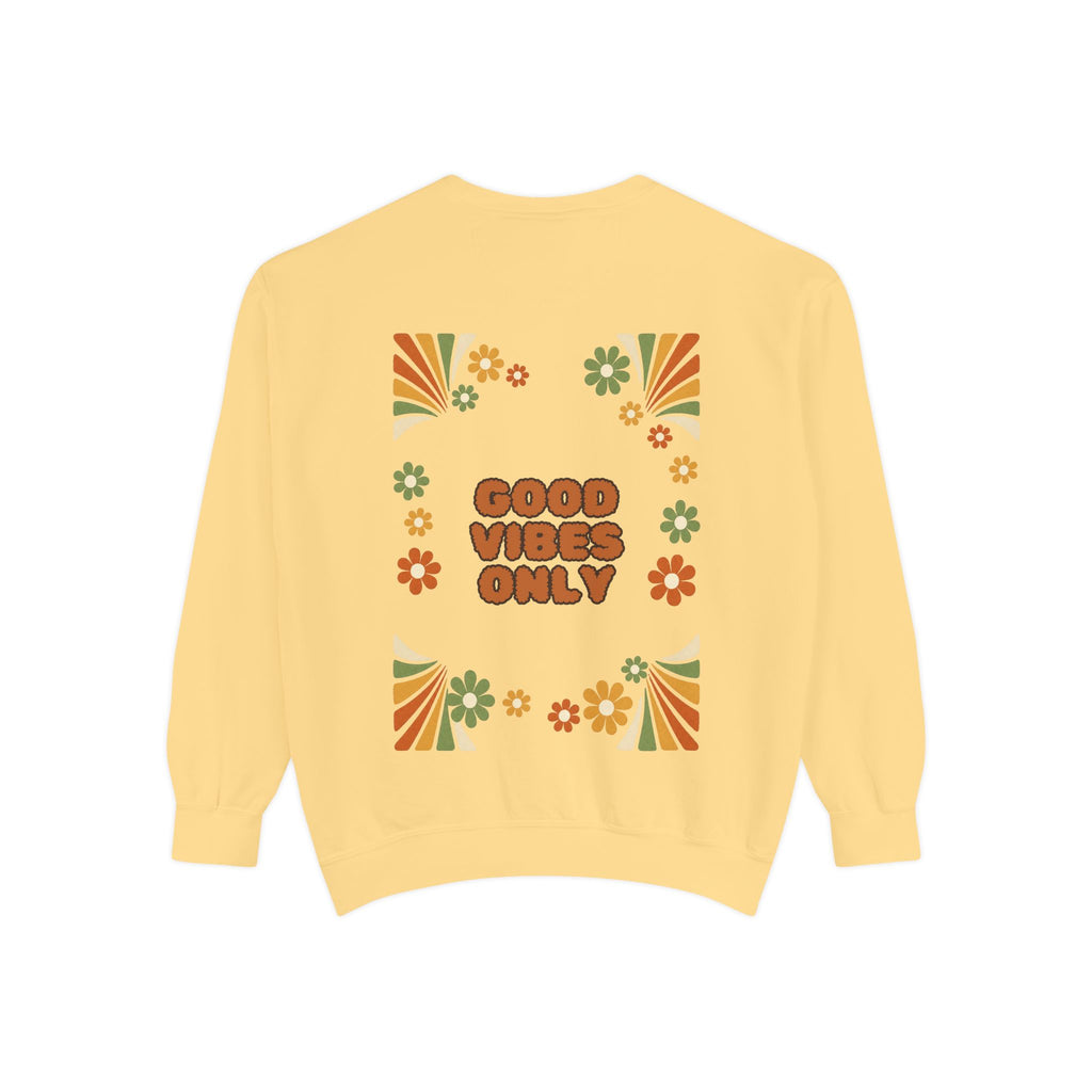 Good Vibes Only Shirt, Retro Groovy Tee, 70s Aesthetic Gift, Positive Affirmation Sweatshirt