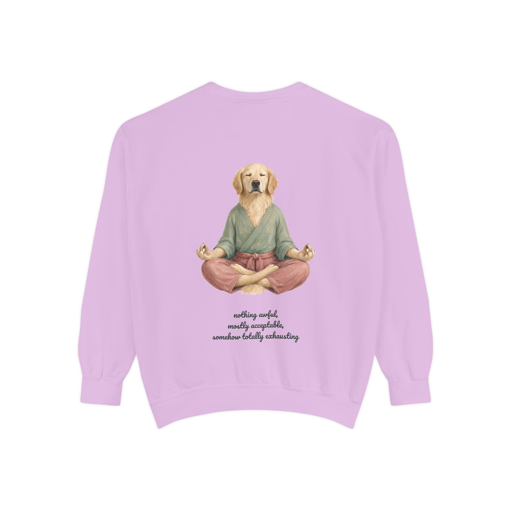 Yoga Dog Shirt, Namaste Zen Dog Tee, Funny Meditation Dog Mom Gift, Painterly Dog Lover Sweatshirt