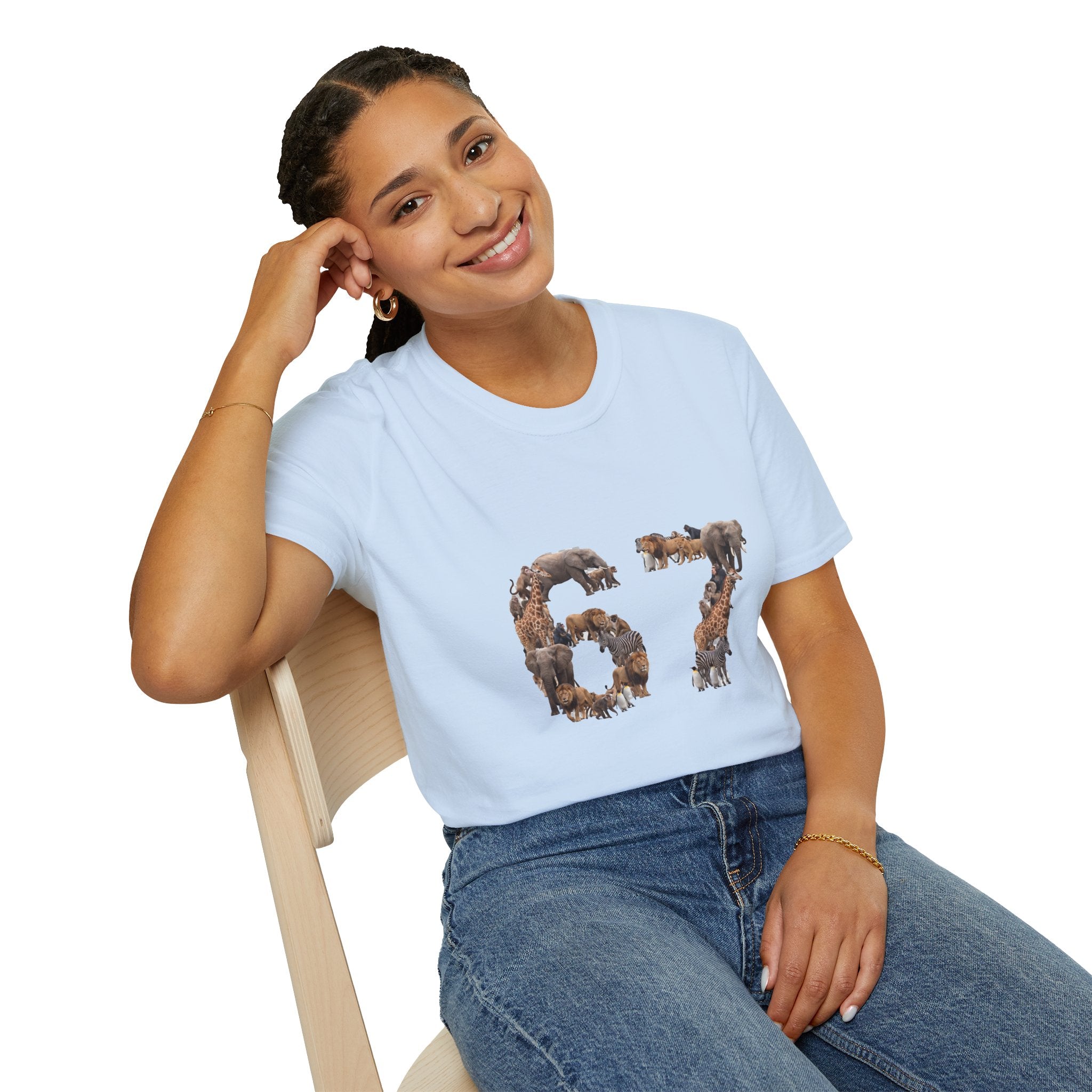 Zoo Animals 67 T-Shirt — Funny 67 Meme Animal Tee
