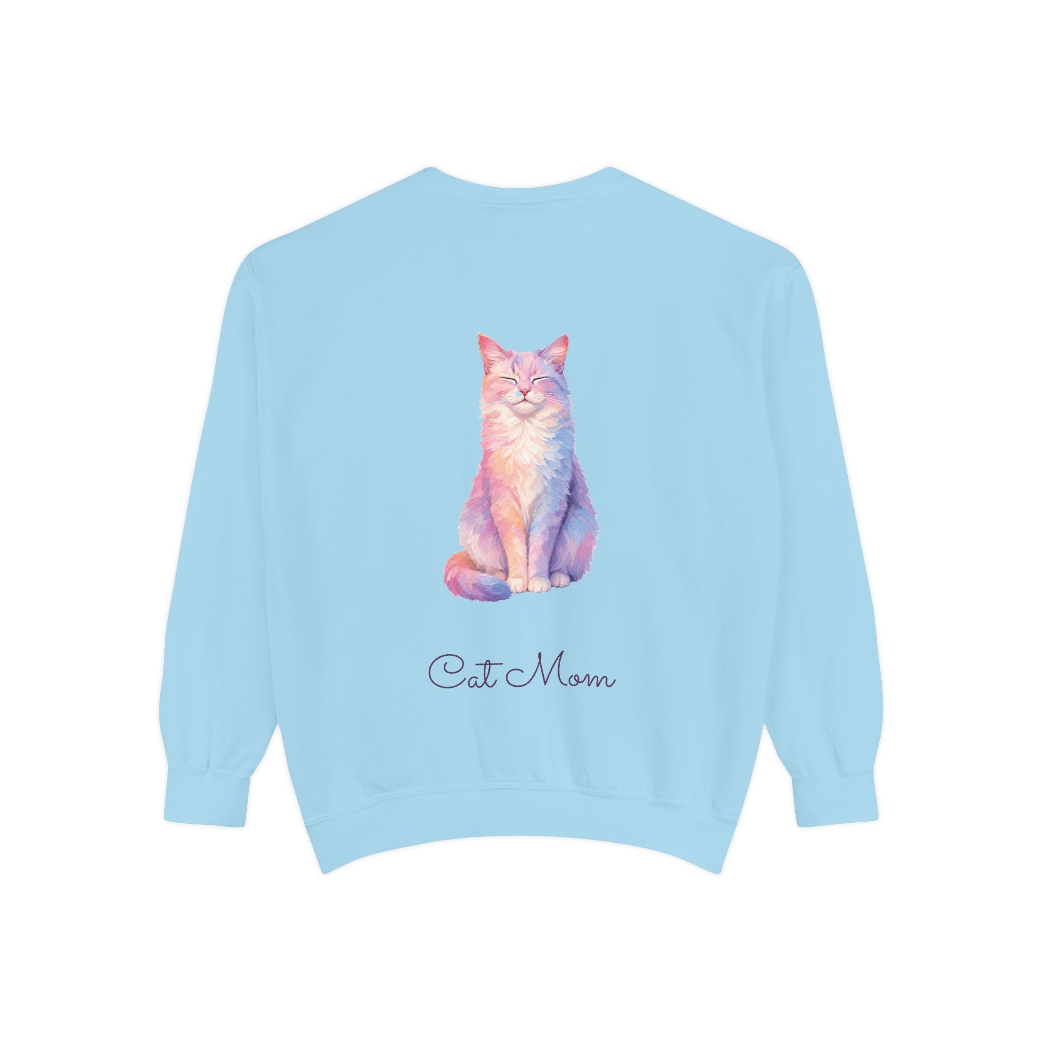Cat Mom Shirt, Pastel Painterly Cat Tee, Cute Cat Lover Gift, Cat Owner Sweatshirt for Her