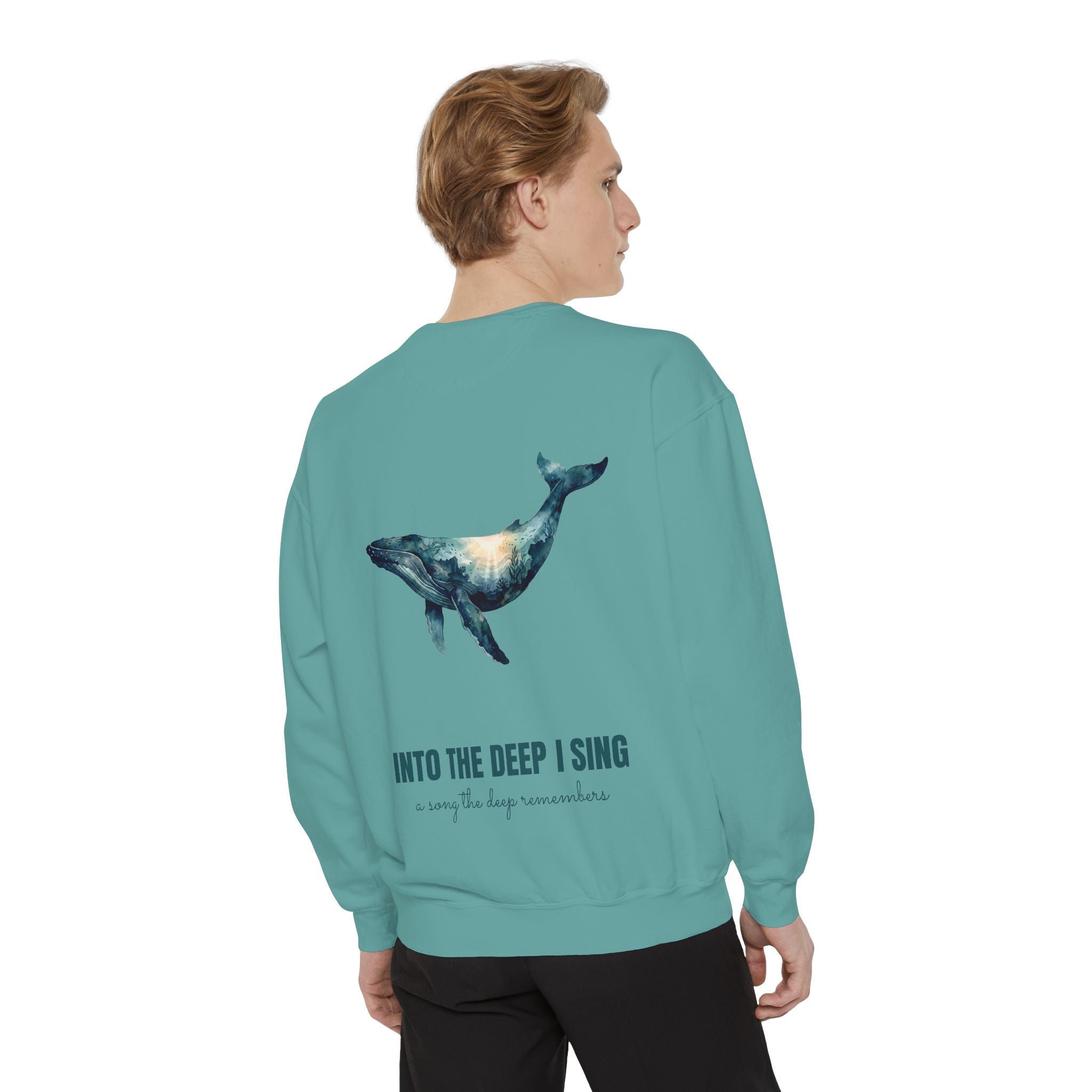 Into the Deep I Sing Shirt, Humpback Whale Double Exposure Tee, Ocean Lover Marine Life Gift, Nautical Sweatshirt