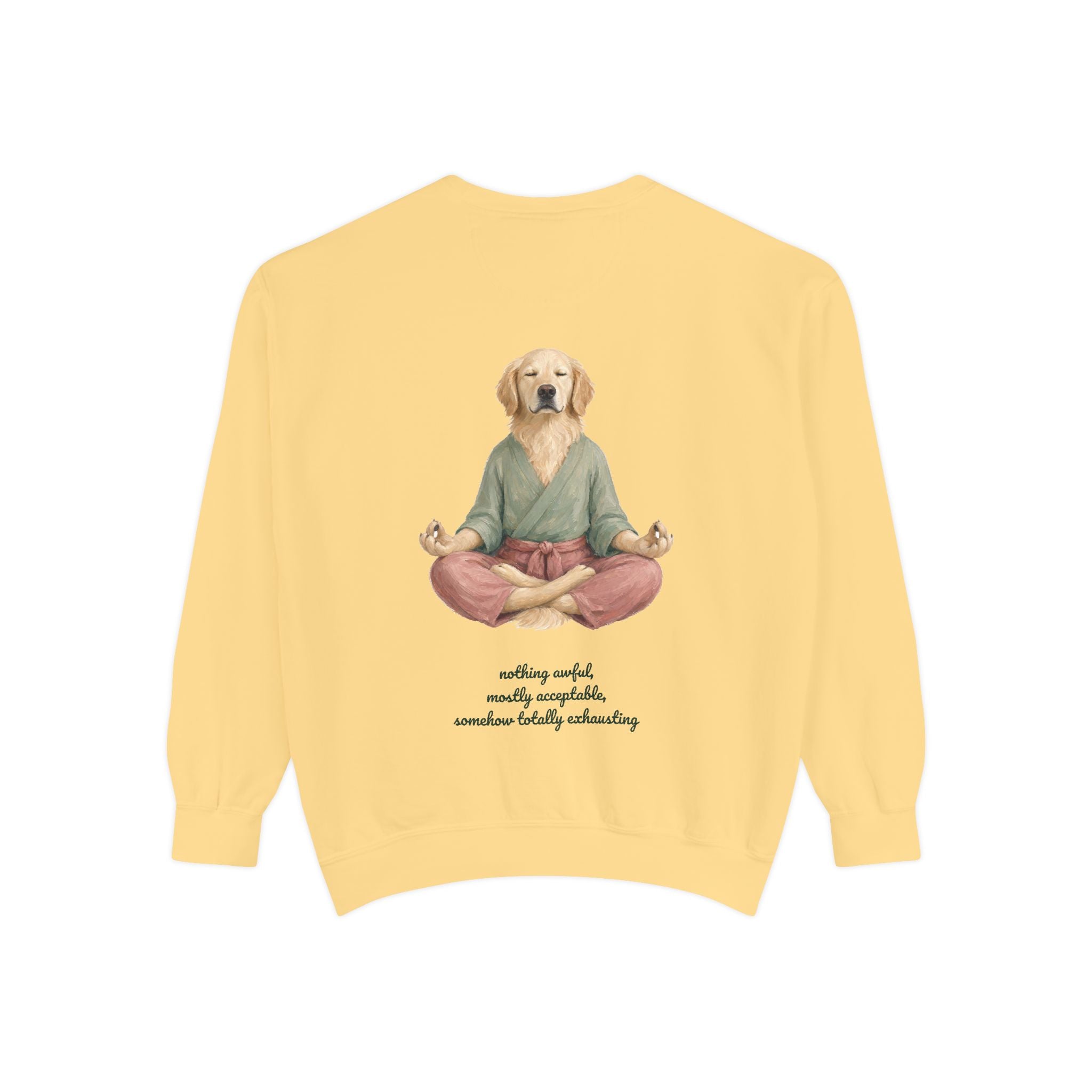 Yoga Dog Shirt, Namaste Zen Dog Tee, Funny Meditation Dog Mom Gift, Painterly Dog Lover Sweatshirt