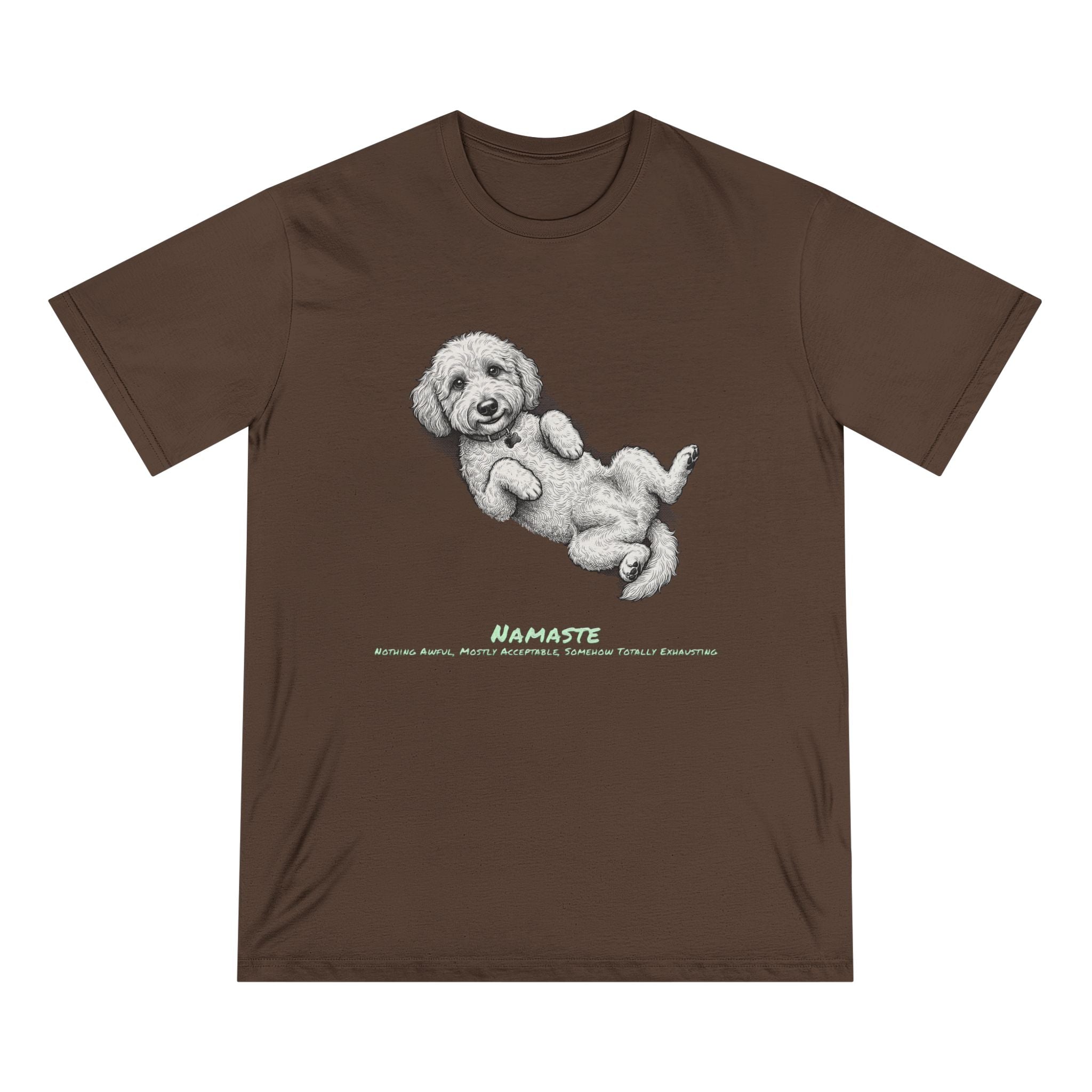 Organic Cotton Namaste Dog T-Shirt — Zen Yoga Dog Lover Tee