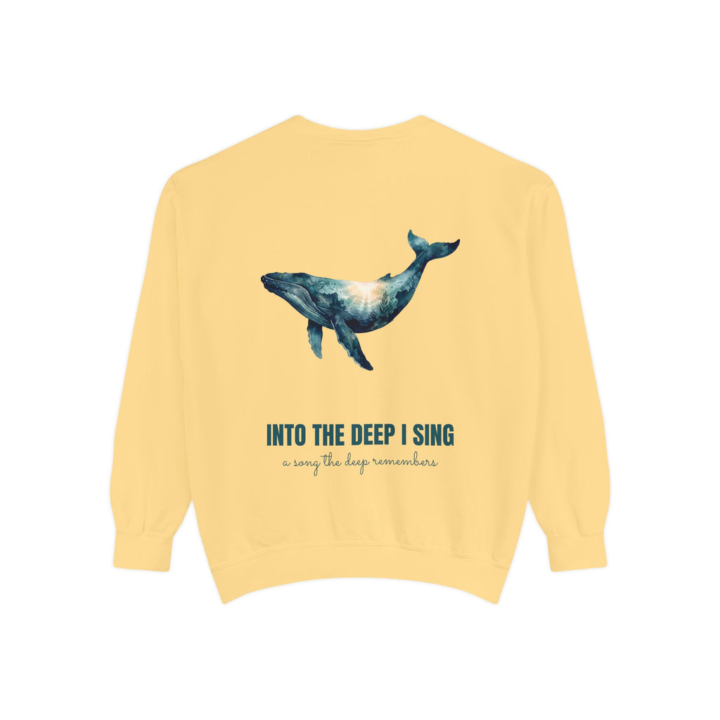 Into the Deep I Sing Shirt, Humpback Whale Double Exposure Tee, Ocean Lover Marine Life Gift, Nautical Sweatshirt