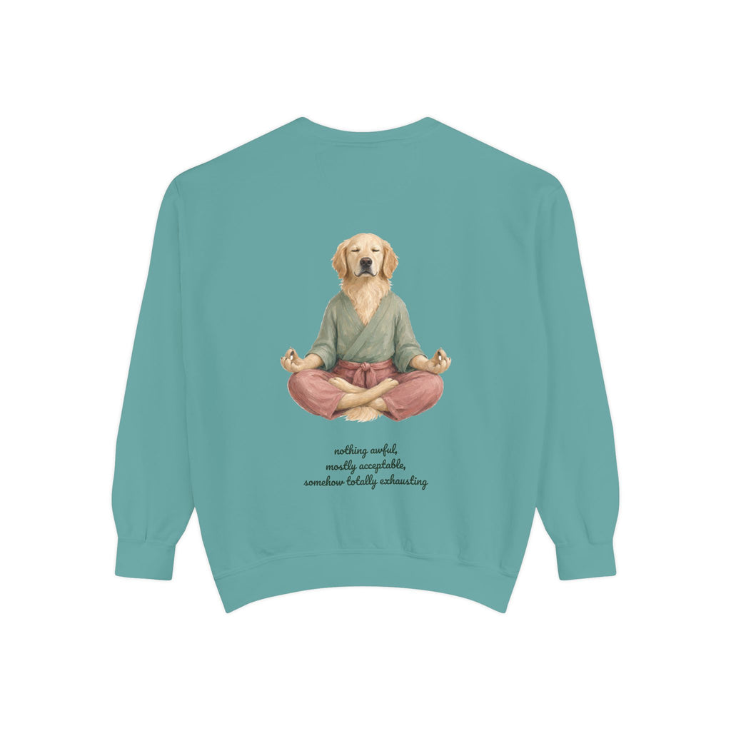 Yoga Dog Shirt, Namaste Zen Dog Tee, Funny Meditation Dog Mom Gift, Painterly Dog Lover Sweatshirt