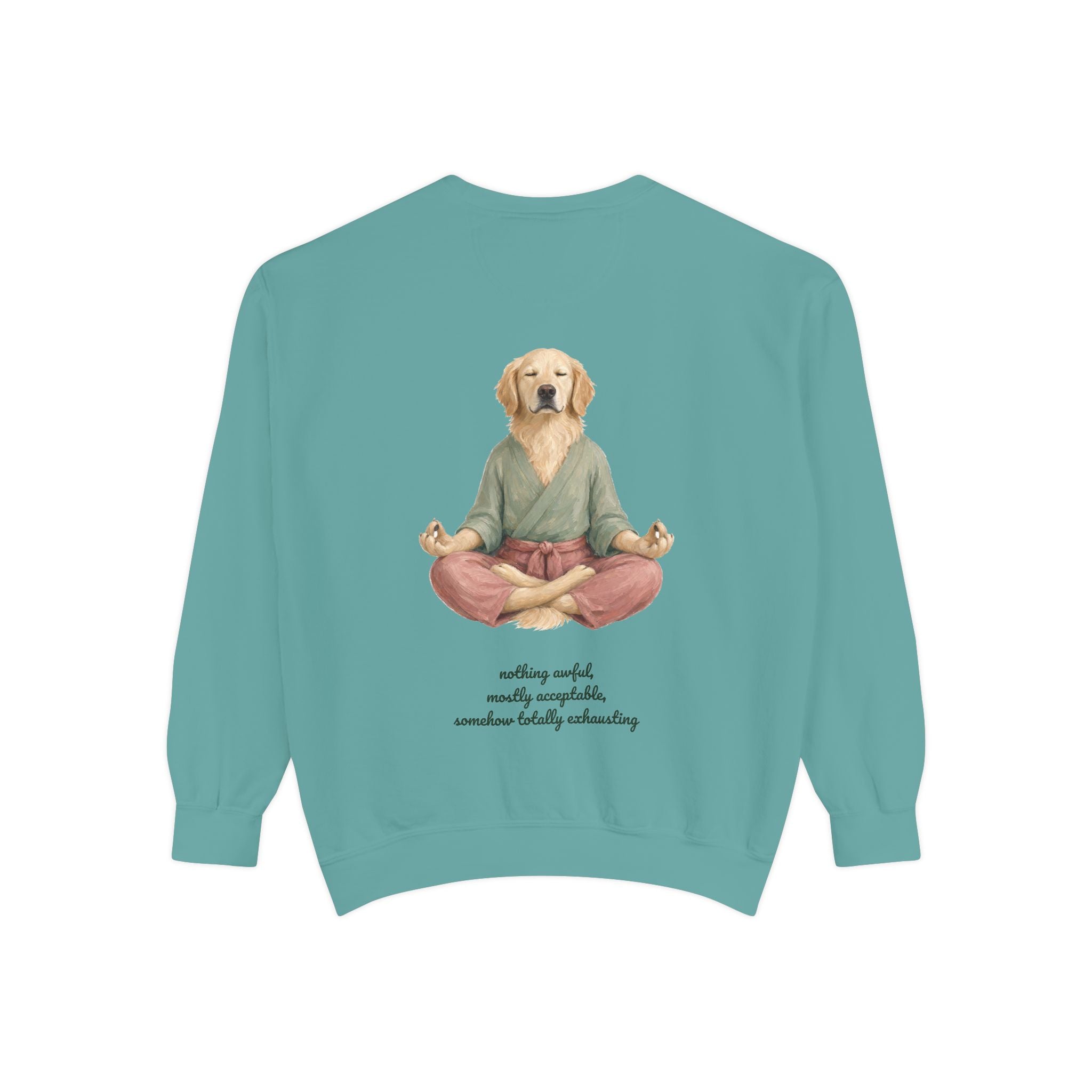 Yoga Dog Shirt, Namaste Zen Dog Tee, Funny Meditation Dog Mom Gift, Painterly Dog Lover Sweatshirt