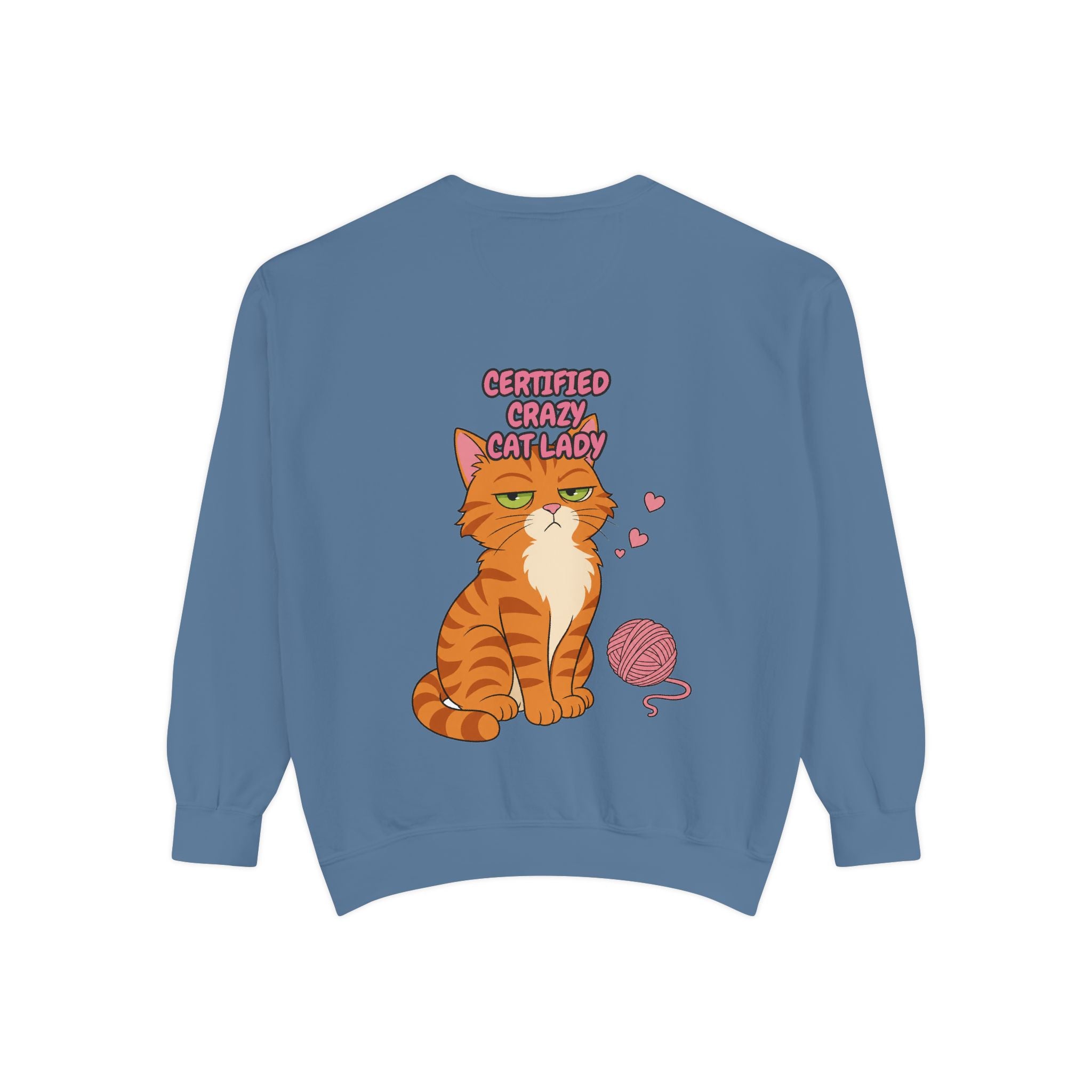 Certified Crazy Cat Lady Shirt, Orange Cat Mom Tee, Ginger Cat Lover Gift, Funny Cat Owner Sweatshirt