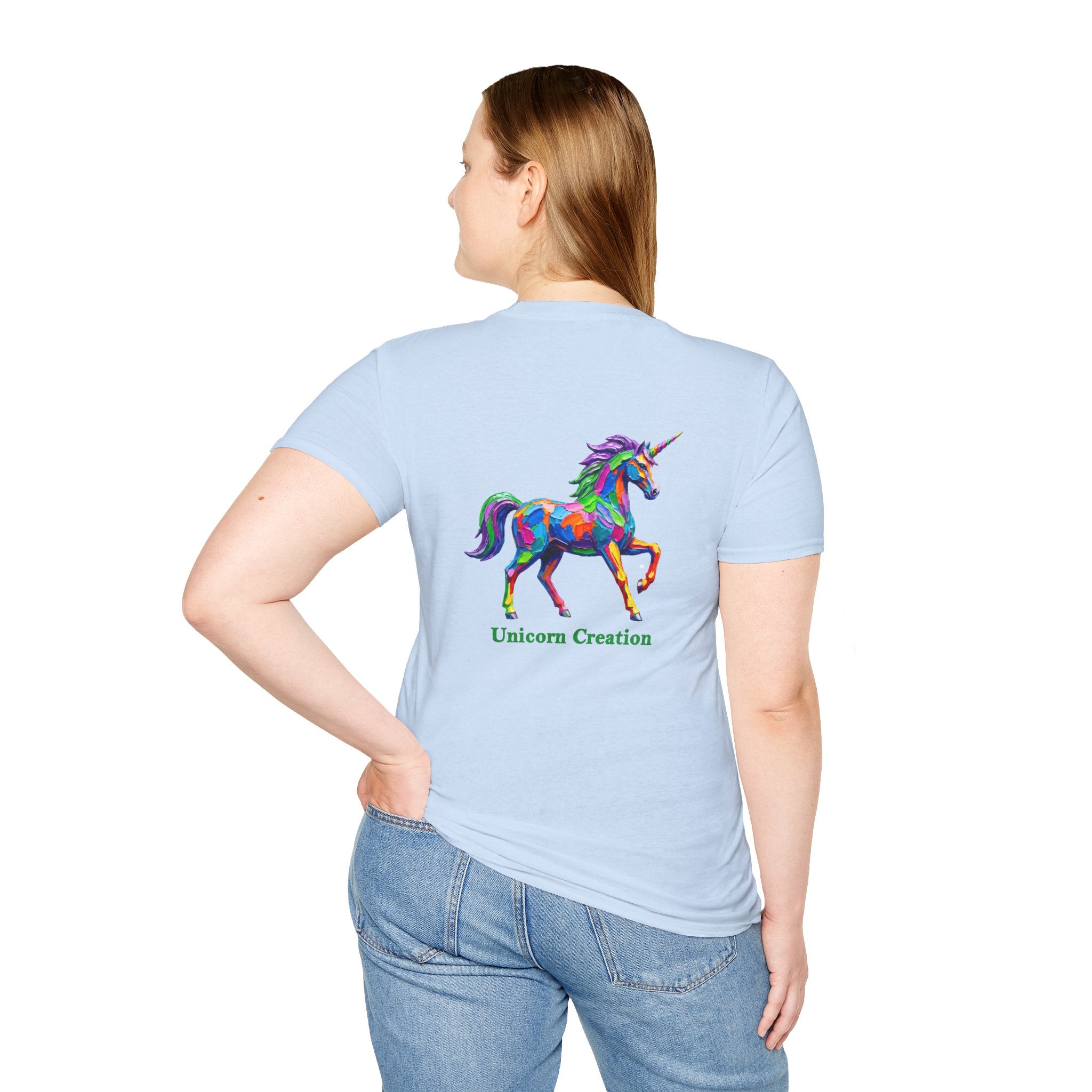 Rainbow Unicorn T-Shirt — Colorful Painterly Unicorn Tee
