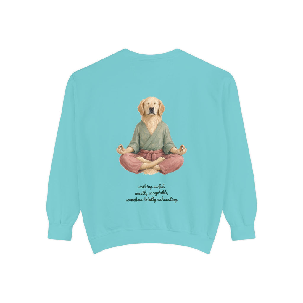Yoga Dog Shirt, Namaste Zen Dog Tee, Funny Meditation Dog Mom Gift, Painterly Dog Lover Sweatshirt