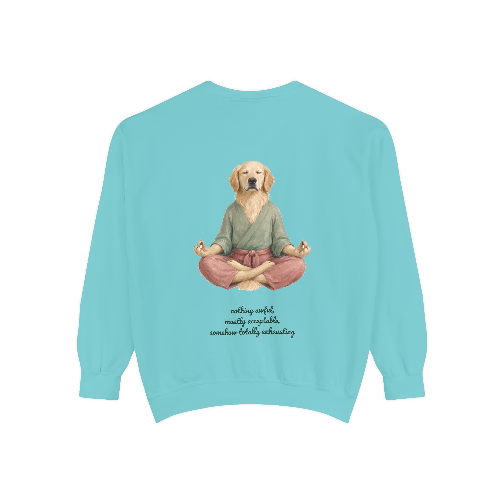 Yoga Dog Shirt, Namaste Zen Dog Tee, Funny Meditation Dog Mom Gift, Painterly Dog Lover Sweatshirt