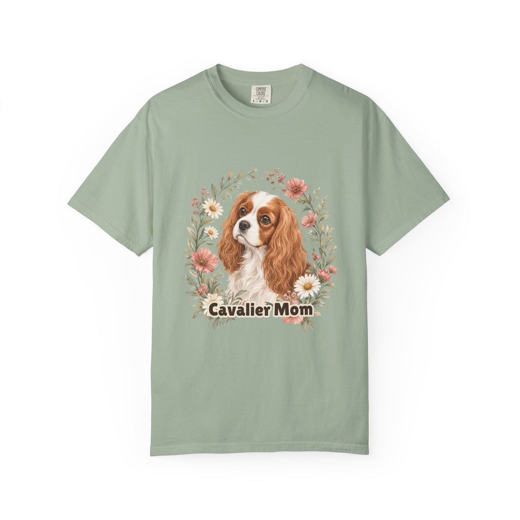 Cavalier Mom Shirt, Cavalier King Charles Spaniel Tee, Dog Mom Gift, Wildflower Dog Lover Sweatshirt