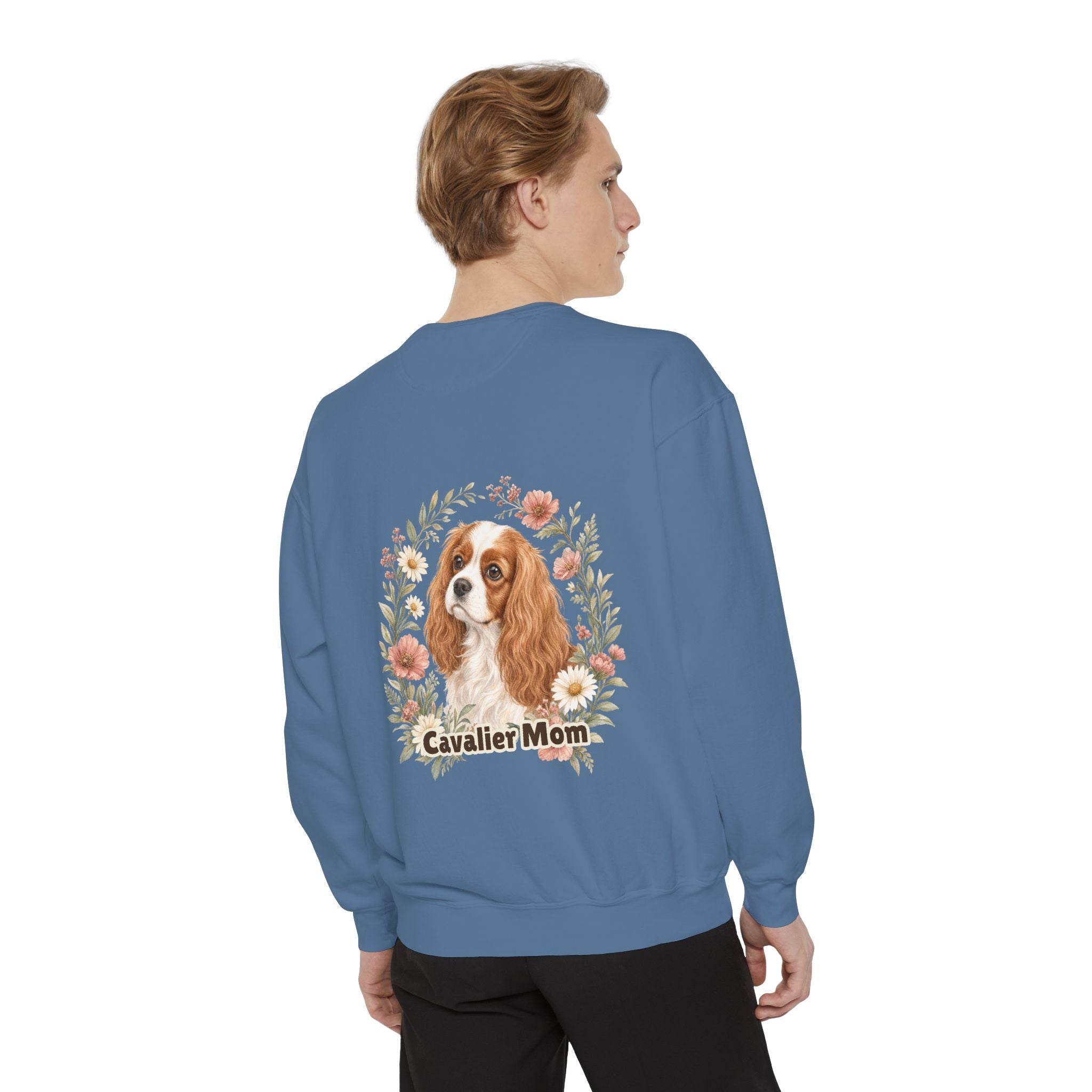 Cavalier Mom Shirt, Cavalier King Charles Spaniel Tee, Dog Mom Gift, Wildflower Dog Lover Sweatshirt