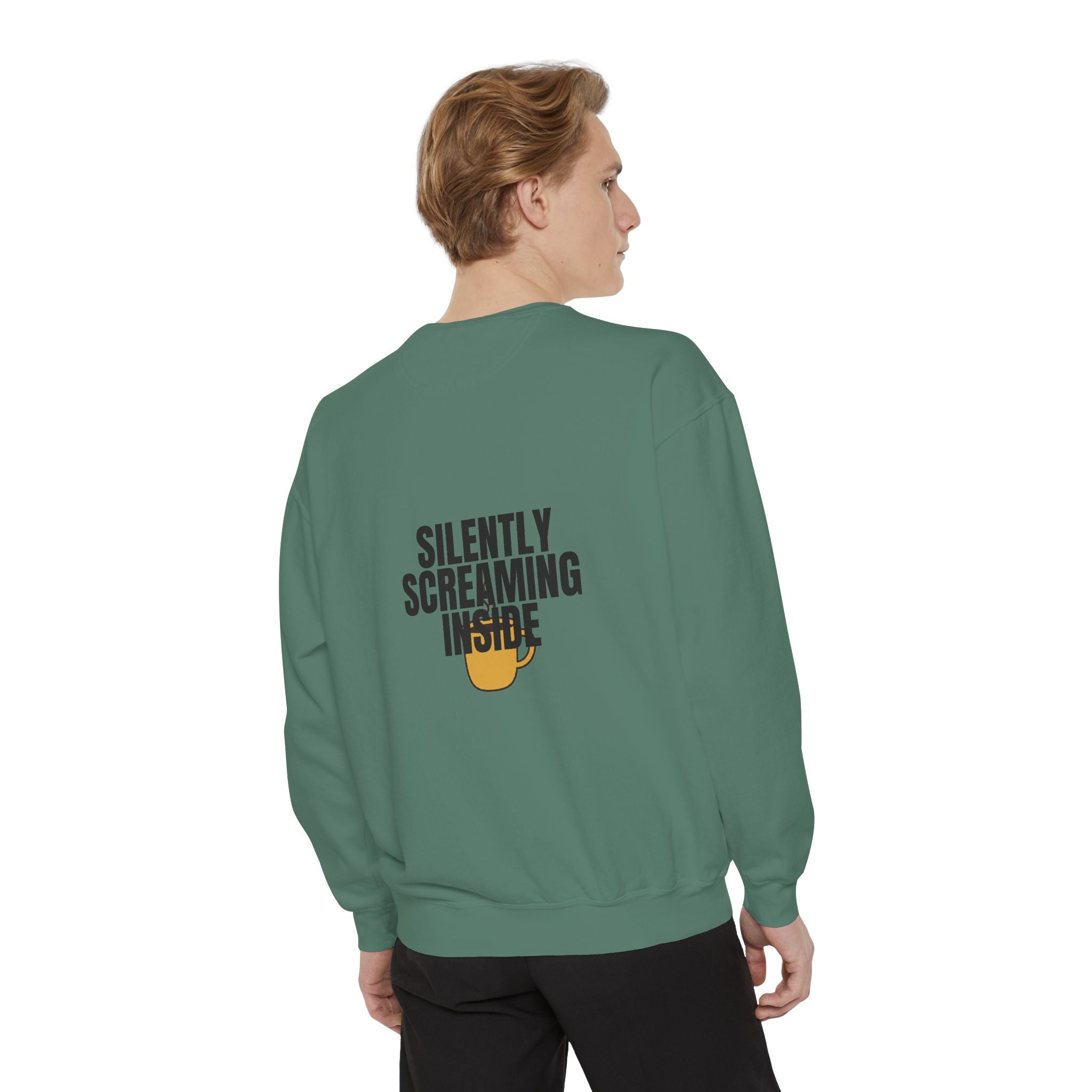 Silently Screaming Inside Shirt, Funny Sarcastic Tee, Coffee Lover Gift, Introvert Humor Sweatshirt