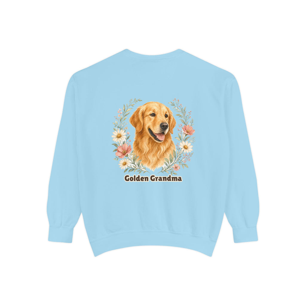 Golden Retriever Grandma Shirt, Golden Grandma Tee, Dog Grandma Gift, Wildflower Dog Lover Sweatshirt