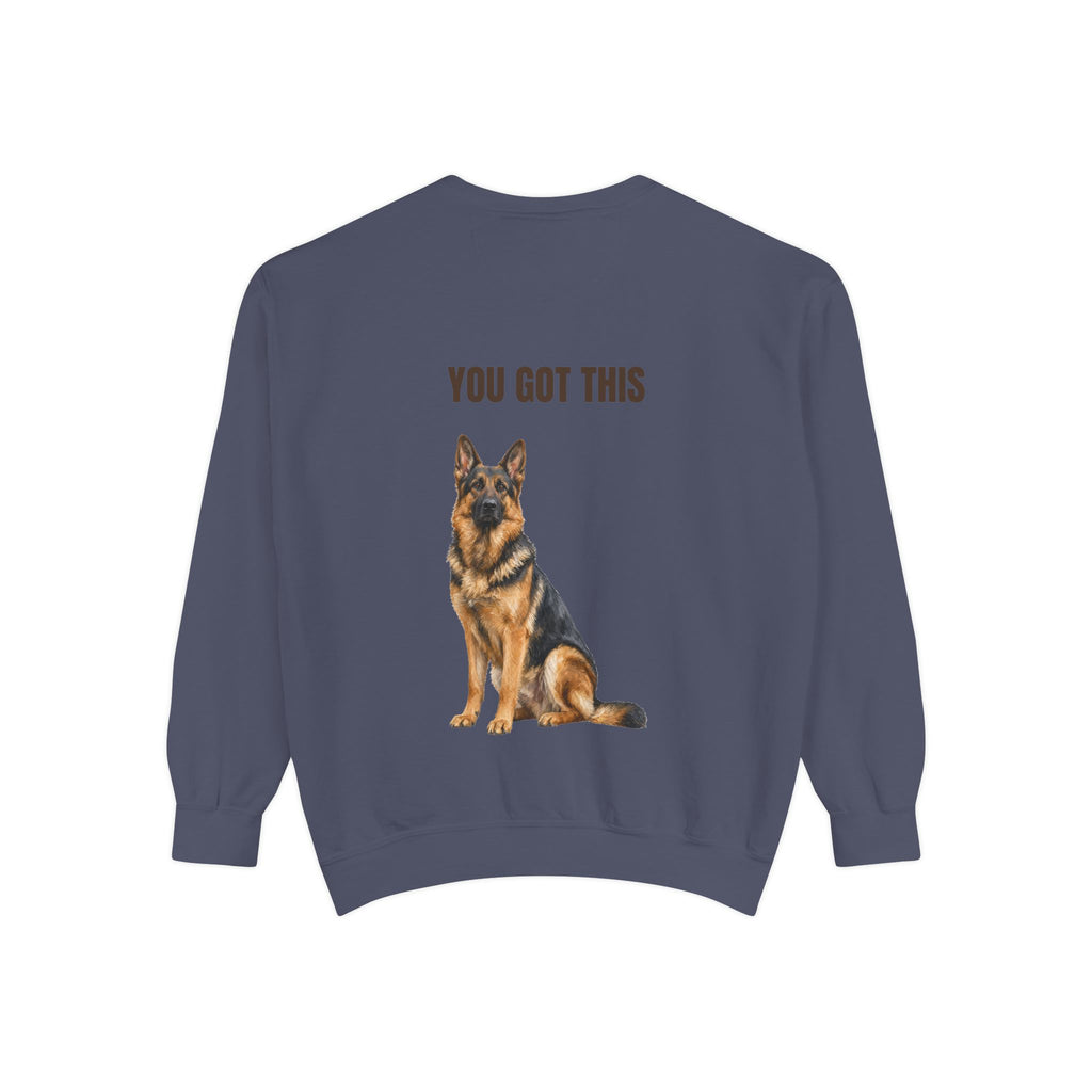 You Got This German Shepherd Shirt, GSD Dog Lover Motivational Tee, Encouragement Dog Mom Gift, Painterly Dog Sweatshirt